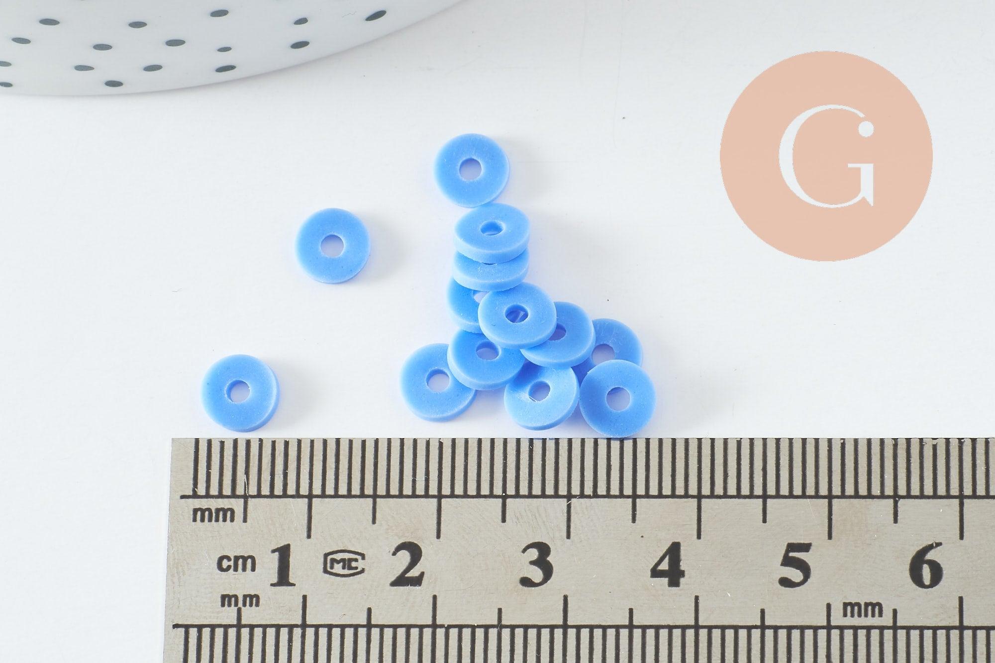 Gingerlily Kits kit perles heishi bleu océan avec boîte