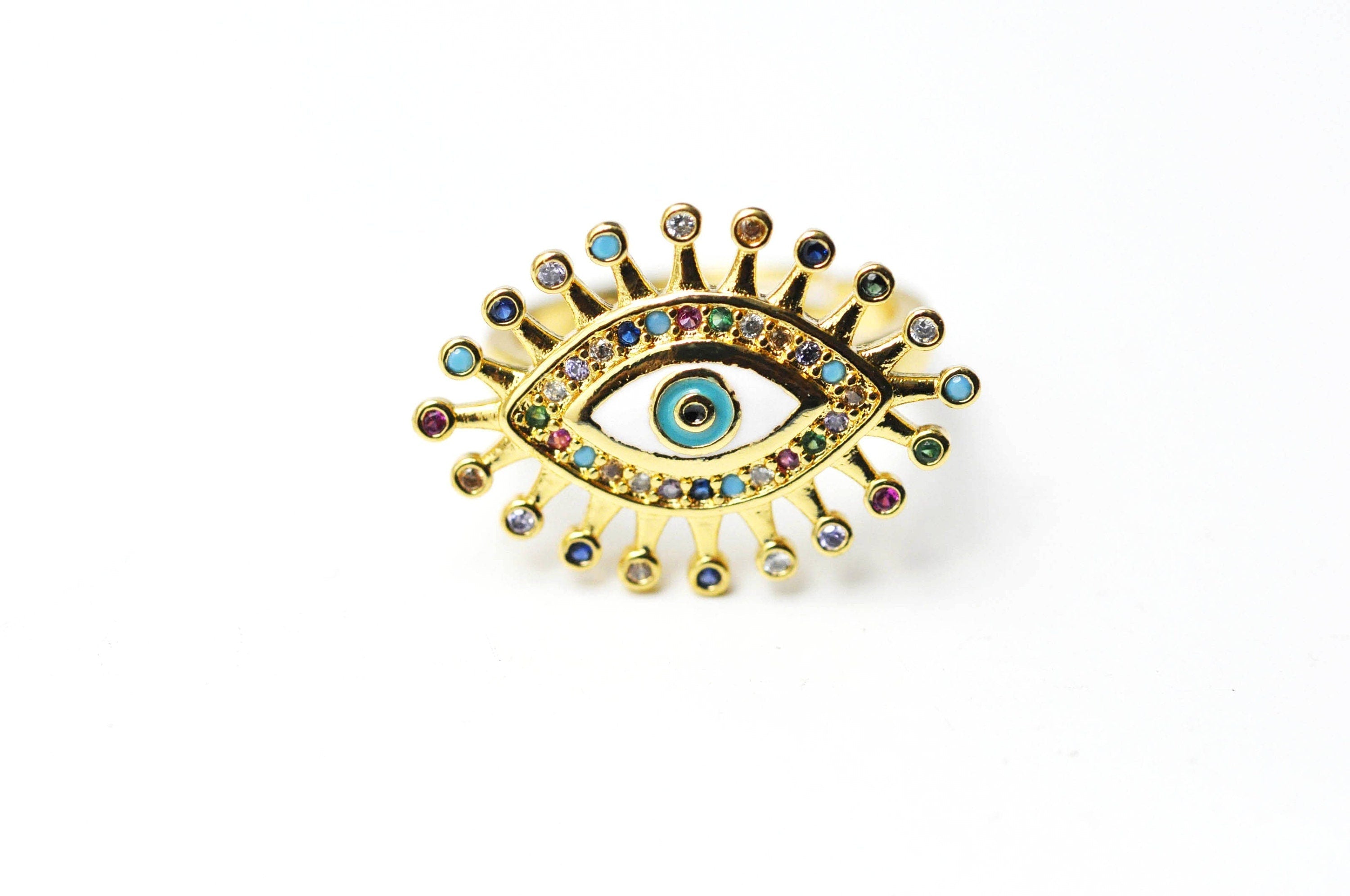 Gingerlily Apprêts G4244 bague réglable oeil noir