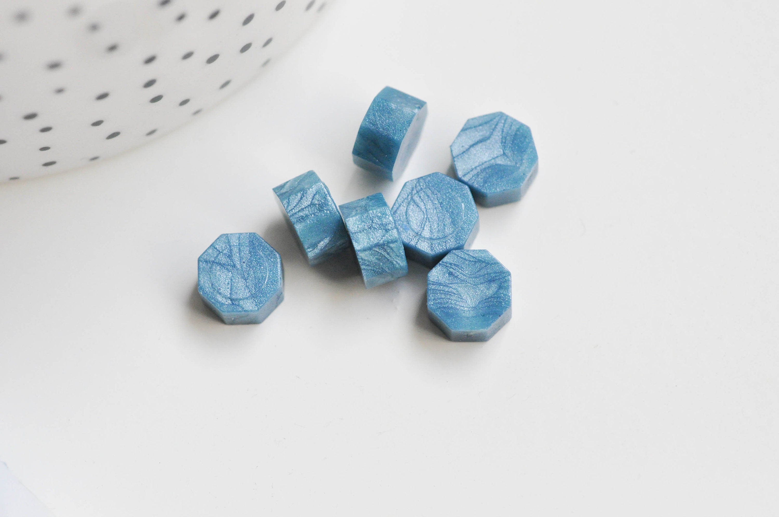 Gingerlily Granulés cire à cacheter cire bleu nacré 100 pcs