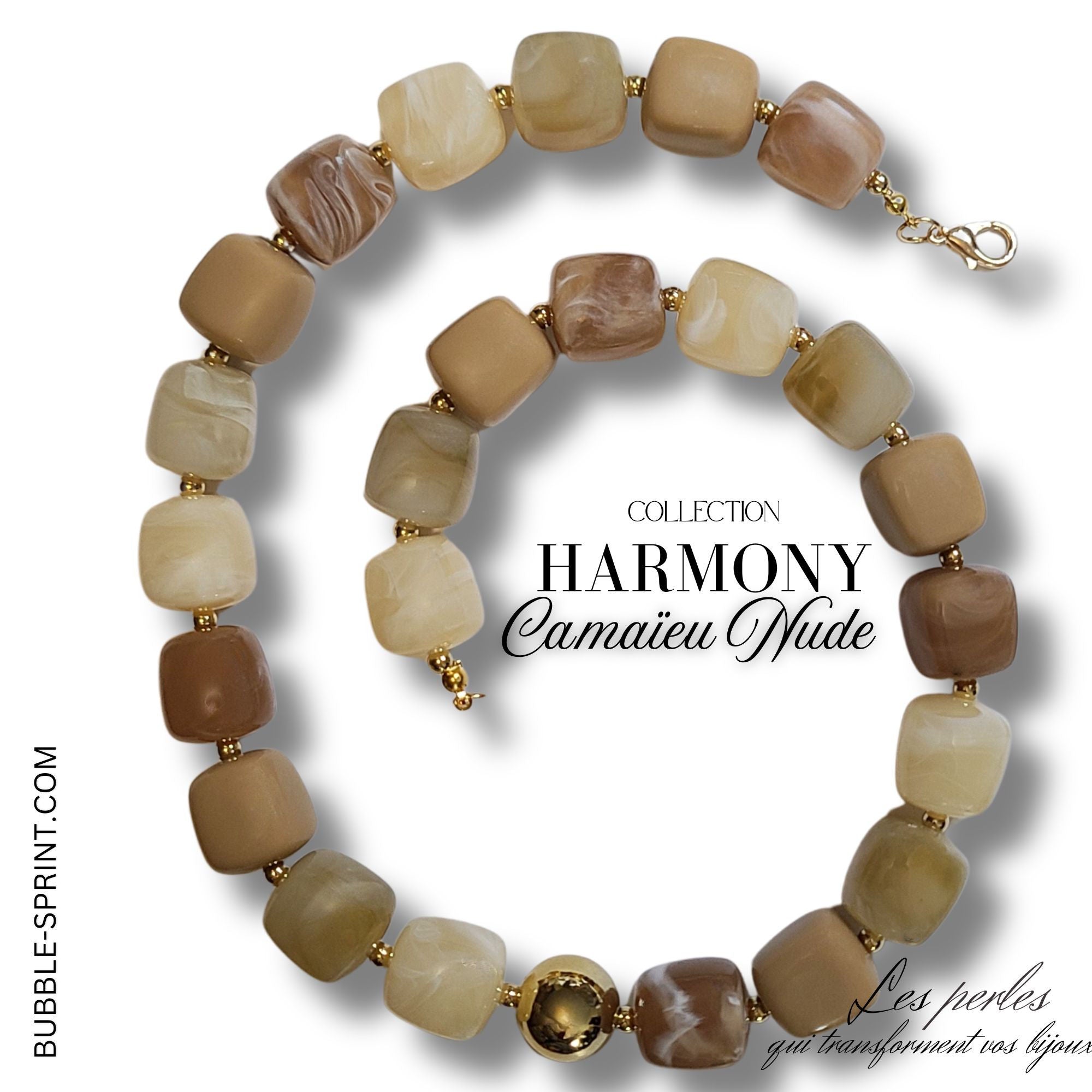ARTSHOP Harmony Camaïeu Nude Collier Kit 50 cm