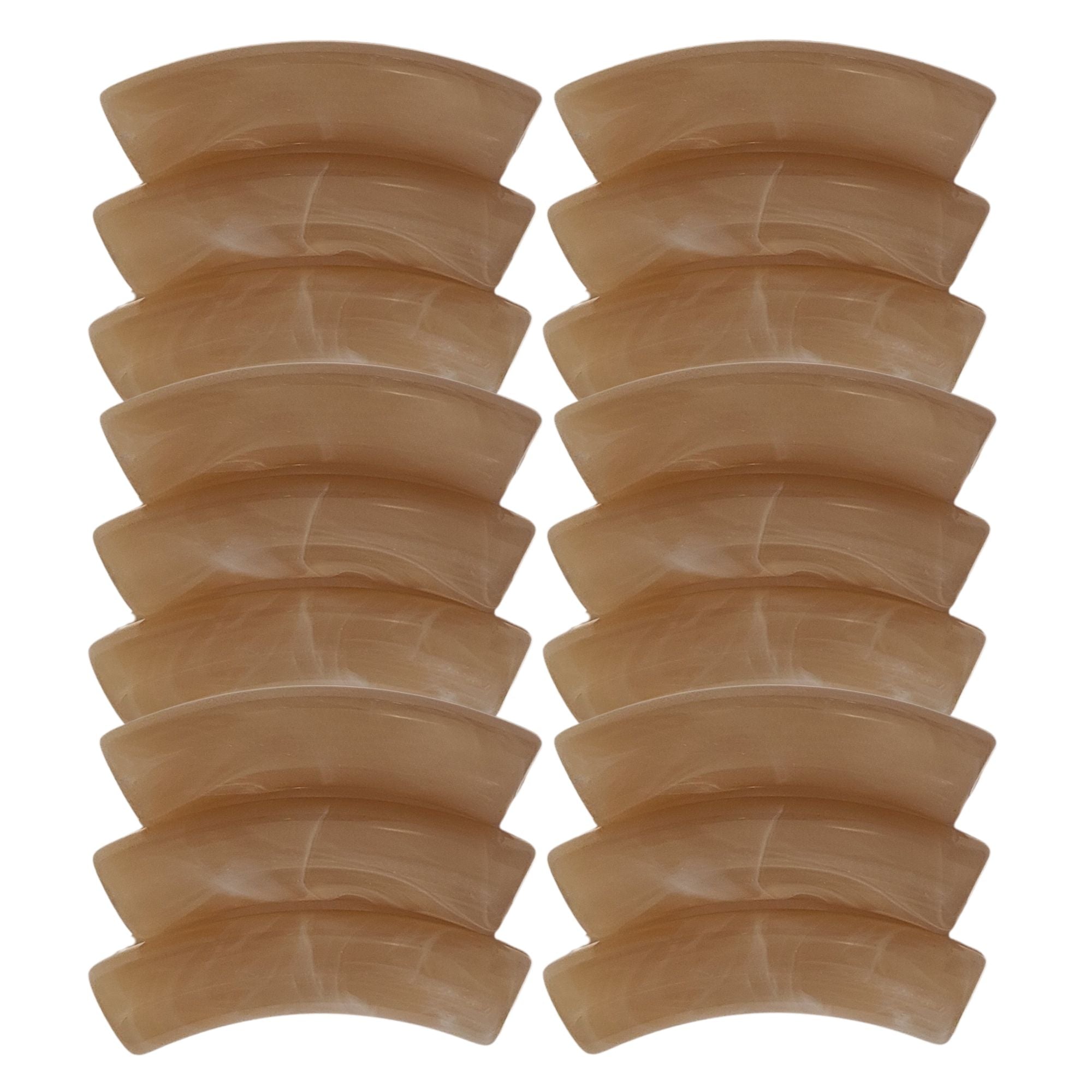 ARTSHOP Tubes 8MM 77 perle tube beige marbré x6