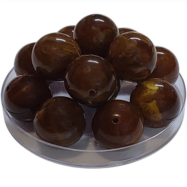 ARTSHOP Boules 24MM 381 perle miel marbré 24mm x10
