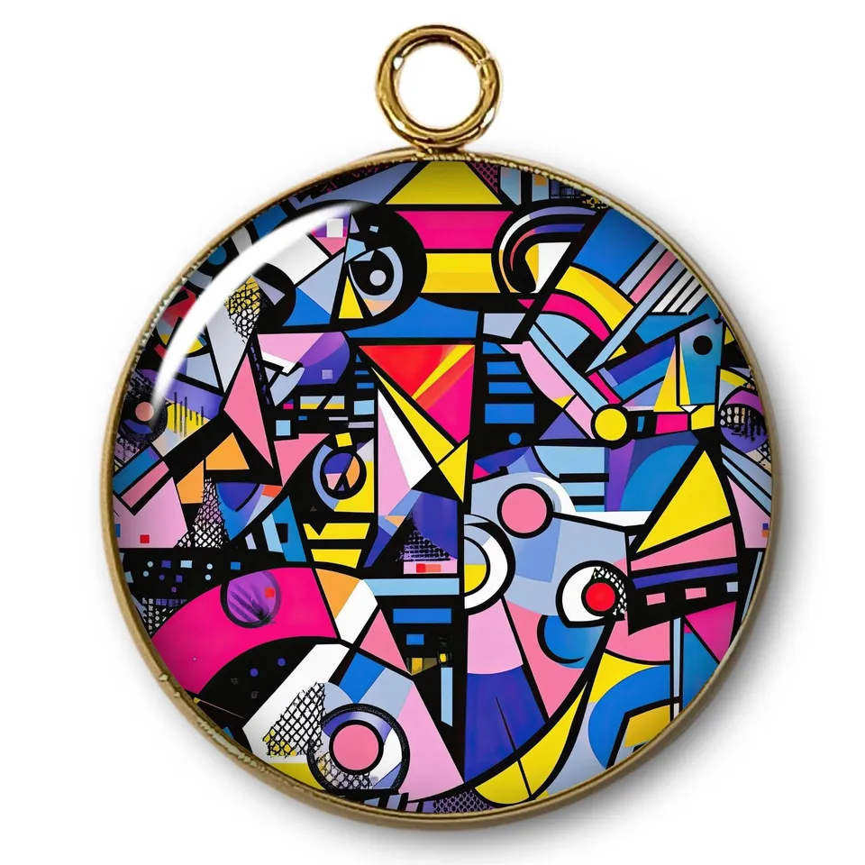 ARTSHOP Pendentif Intemporel 63 popart doré x1