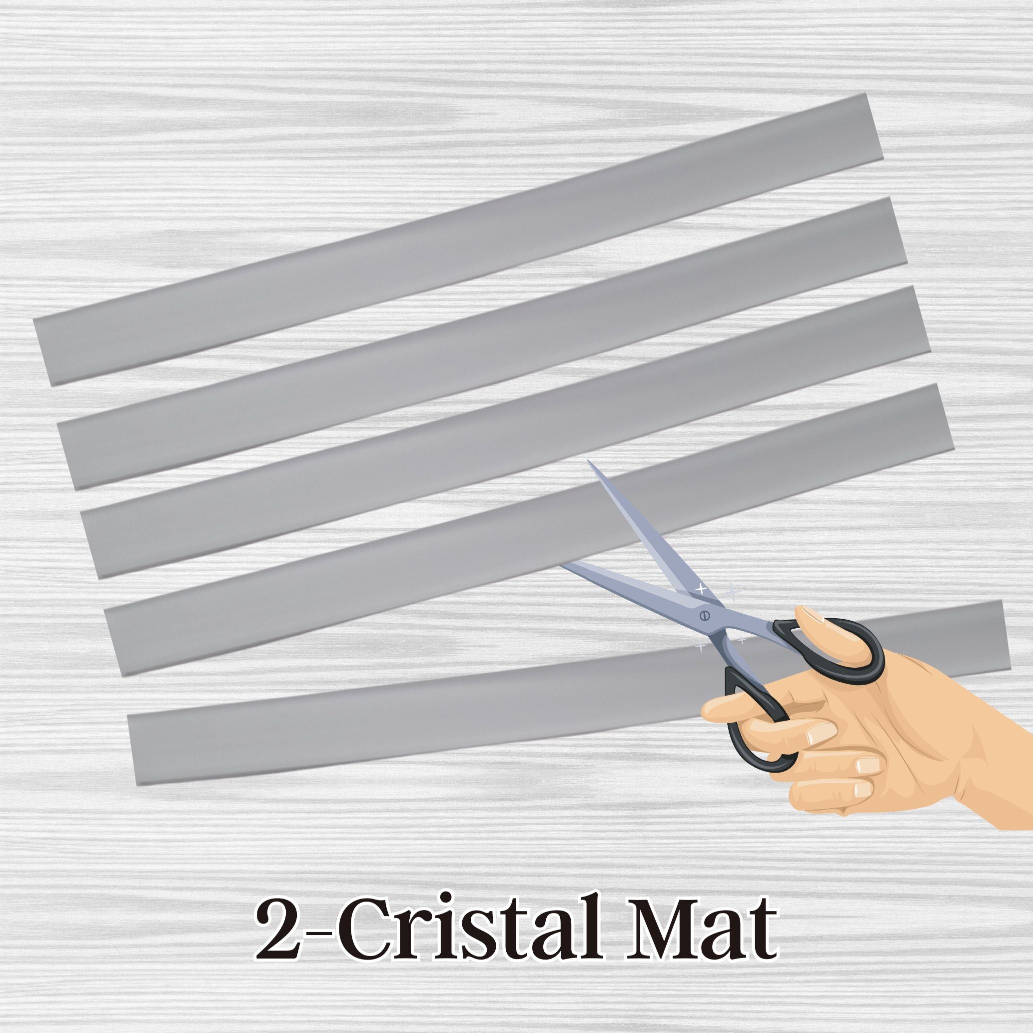 ARTSHOP Sangles 2 sangle silicone Cristal mat 1 mètre