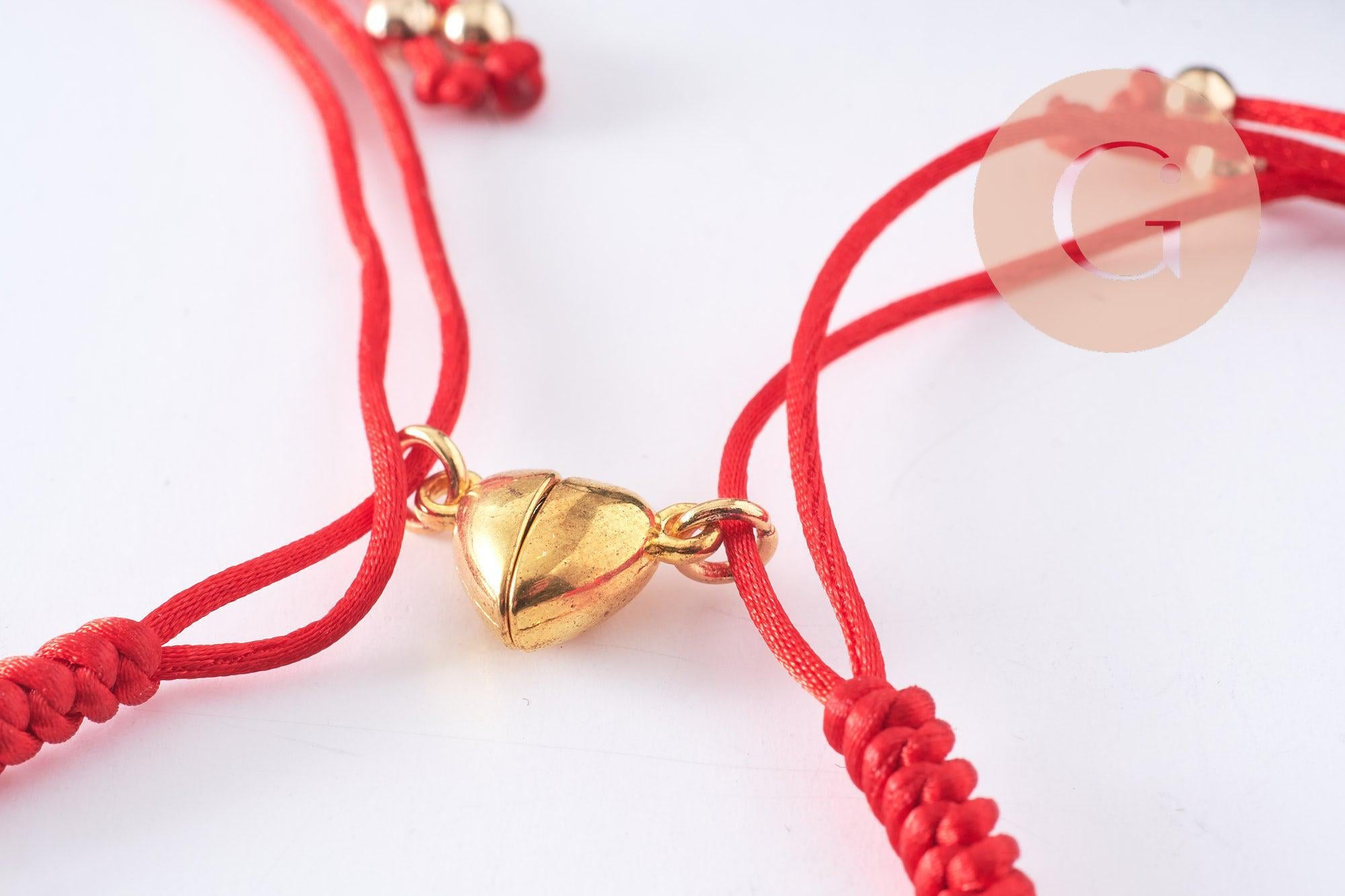 Gingerlily Perles G10121 duo bracelets aimantés cœur couple x1