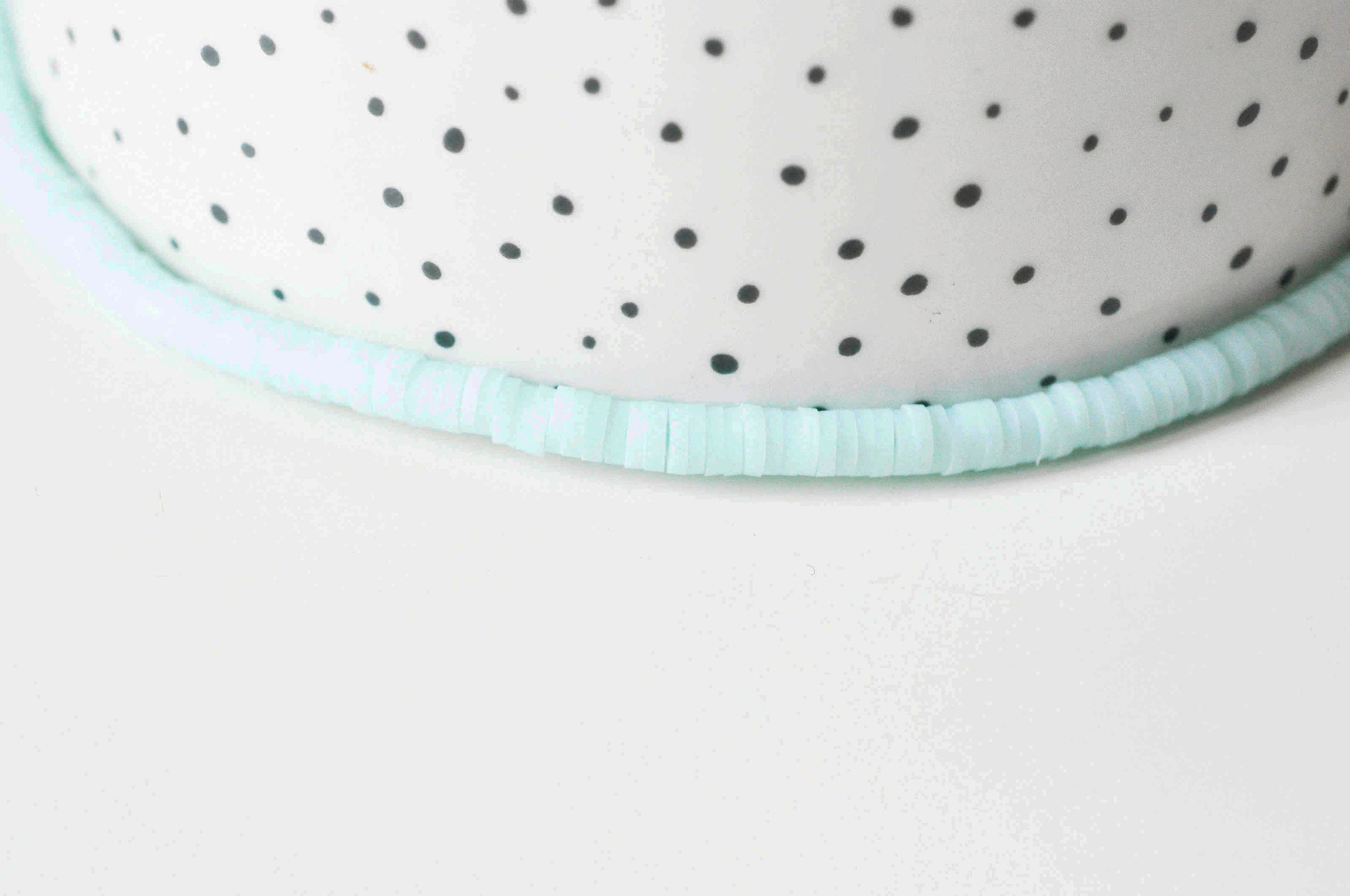 Gingerlily perles heishi polymère turquoise 4mm fil