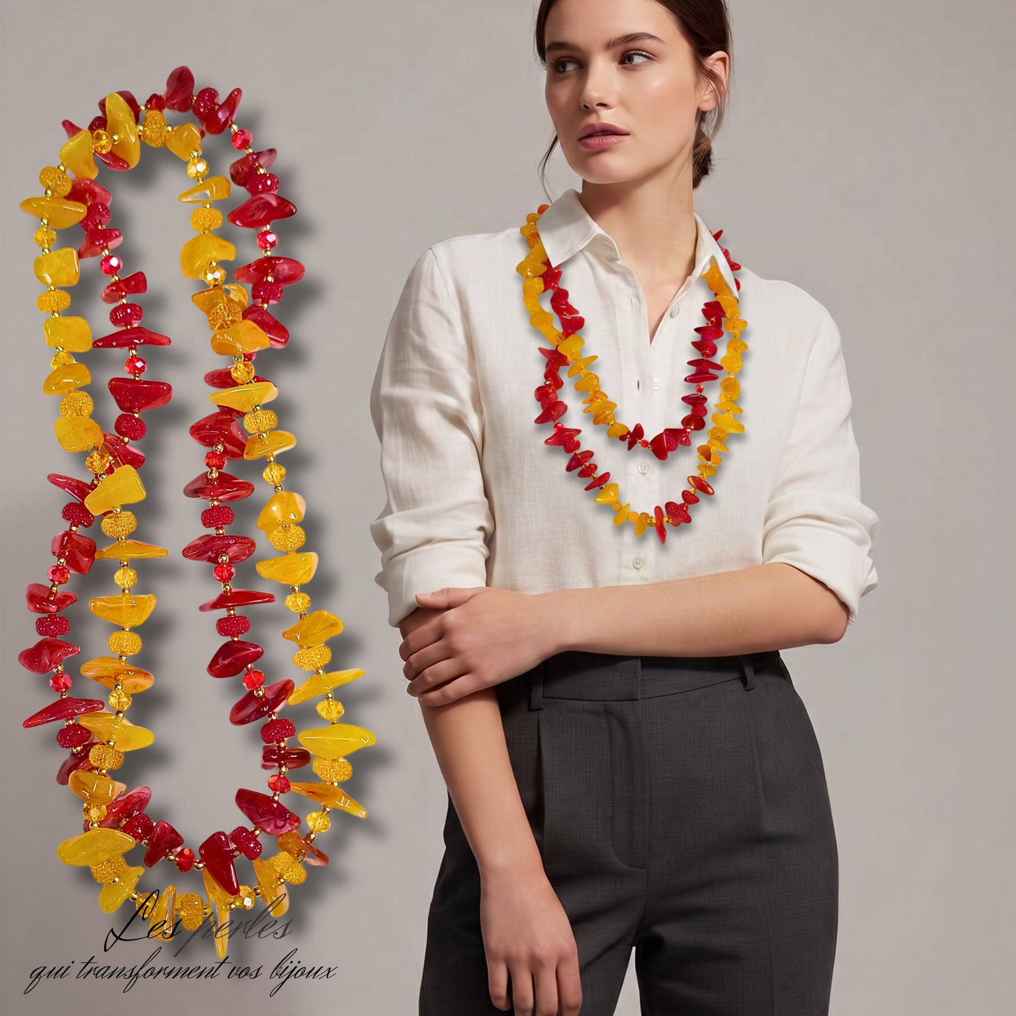ARTSHOP Séparateurs 39 Crispy XXL perles x25 miel marbré