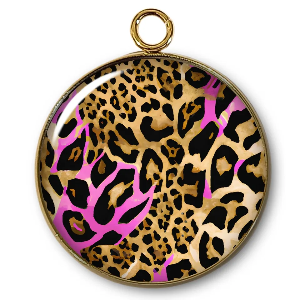 ARTSHOP Intemporel 32 pendentif léopard plaqué or x1