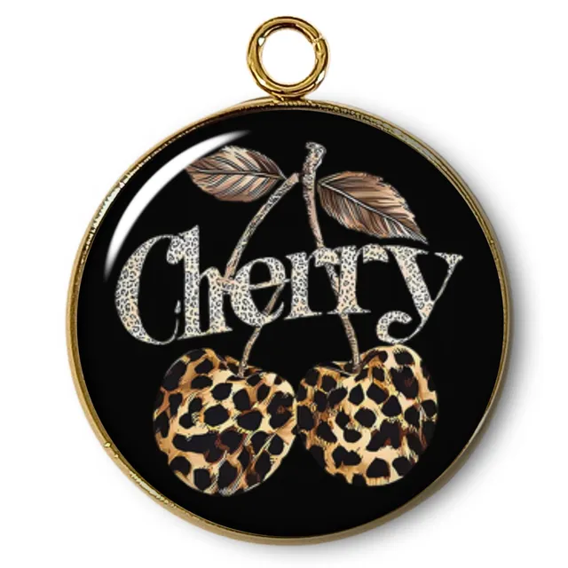 ARTSHOP Pendentifs 29 Intemporel pendentif cerise doré