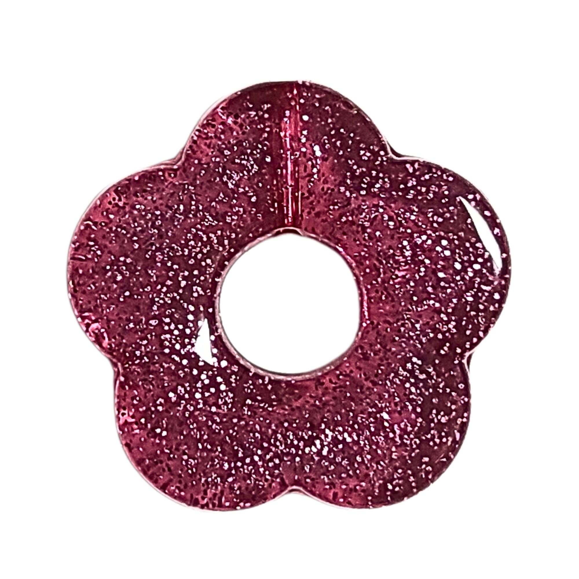 ARTSHOP Flower power 86 pendentif fleur capucine glitter framboise