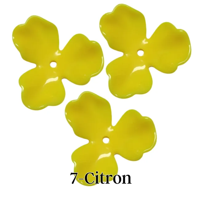 ARTSHOP Flower Power 7 fleur orchidée citron 40mm x4