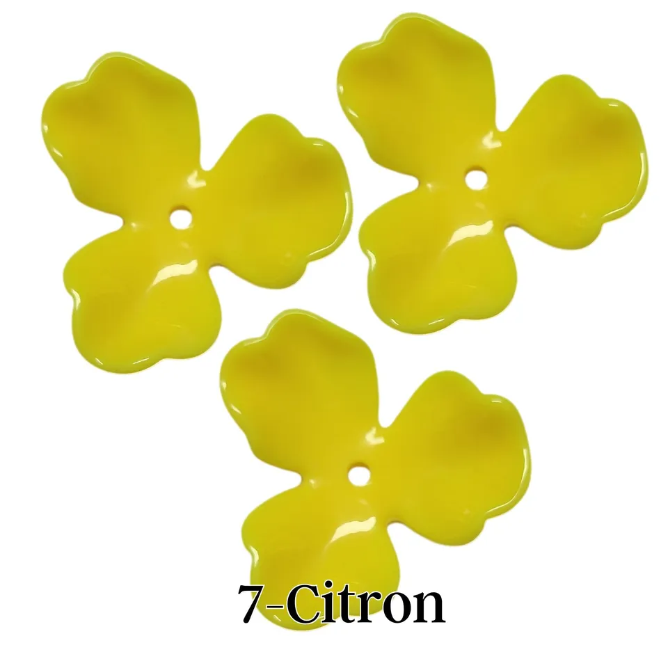 ARTSHOP Flower Power 7 fleur orchidée citron 40mm x4
