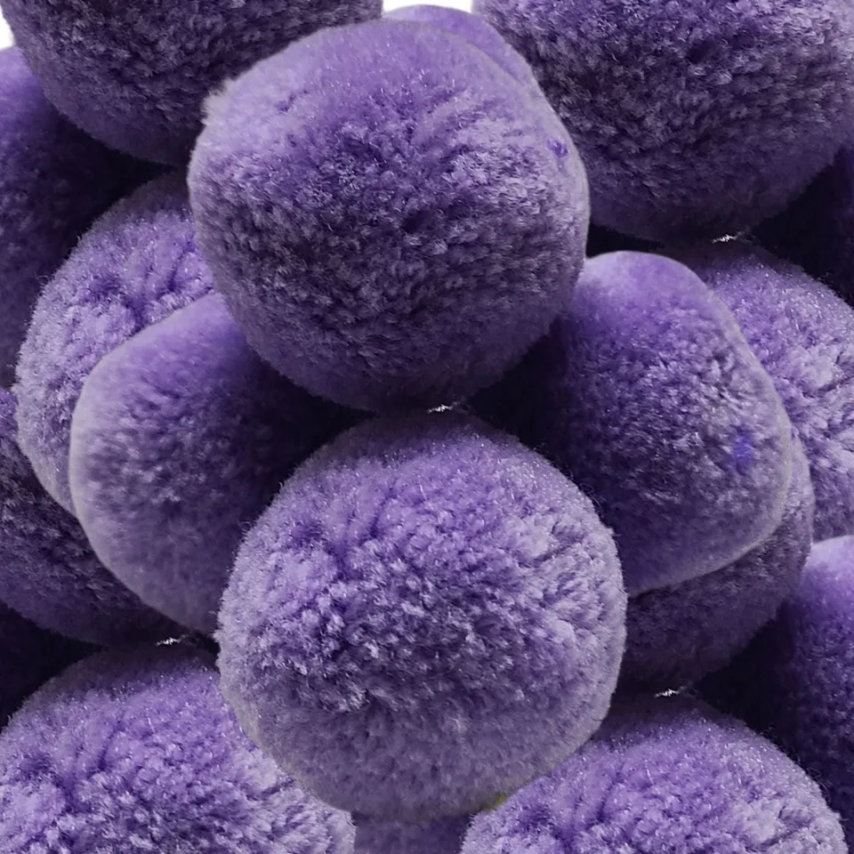 ARTSHOP Chouchous Balls 10 pompon boule 40mm mauve