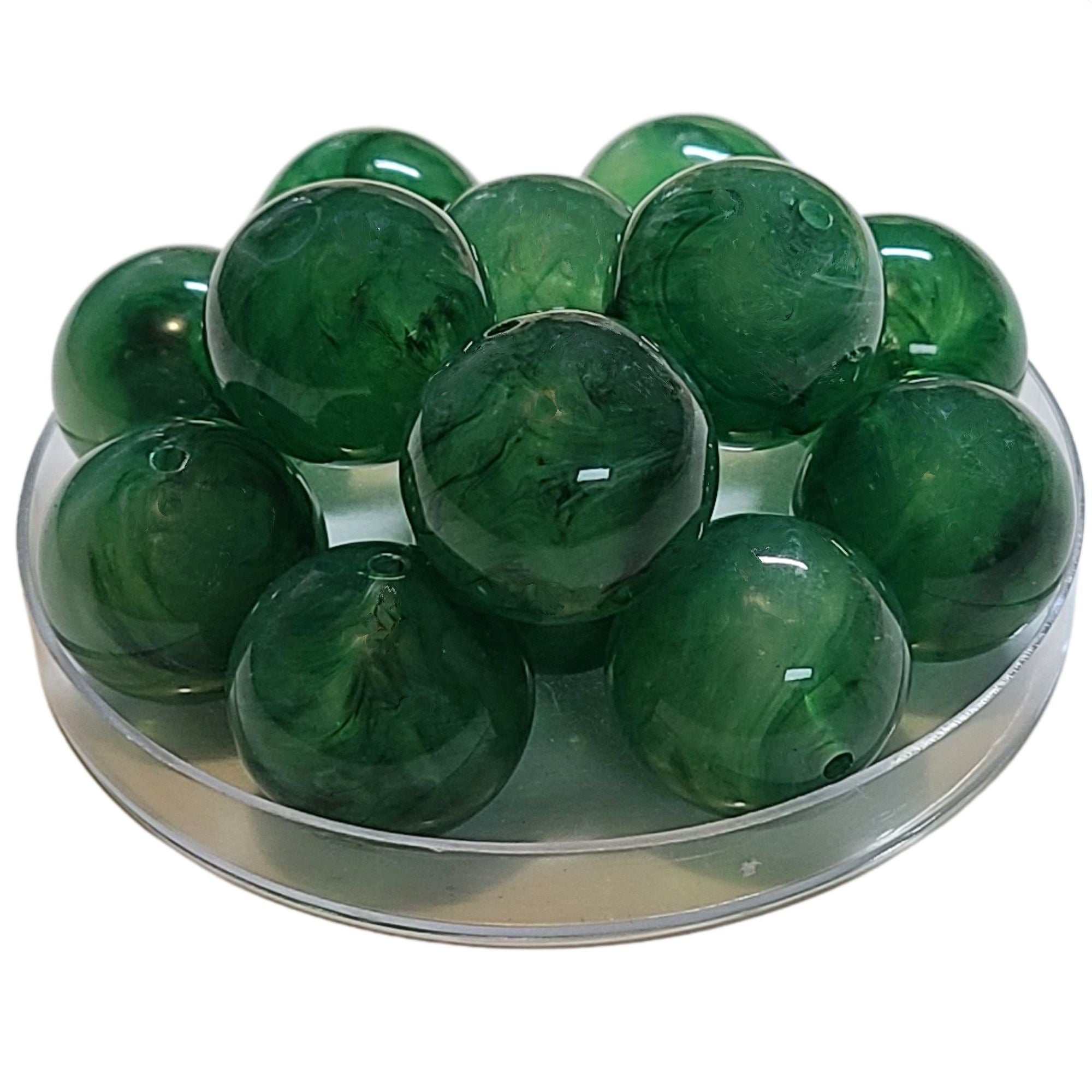 ARTSHOP Boules 24MM 374 boule acrylique vert gazon marbré 24mm