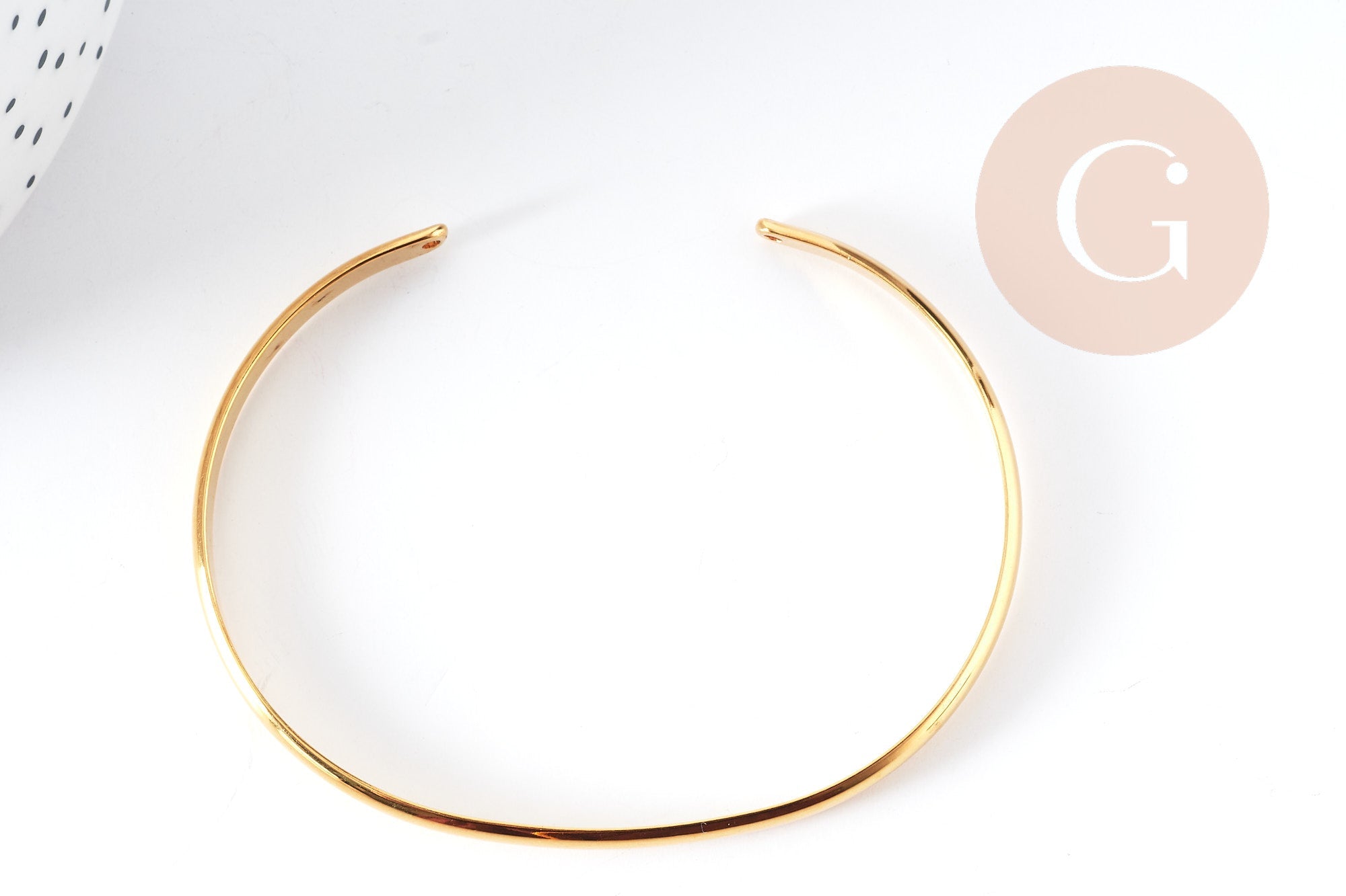 Gingerlily G7633 bracelet jonc doré 16k 63mm x1