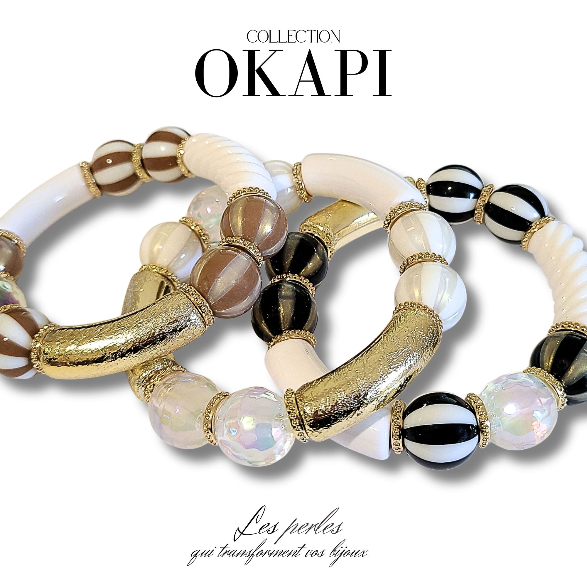 ARTSHOP Bijoux en KITS OKAPI kit bracelet lime à monter