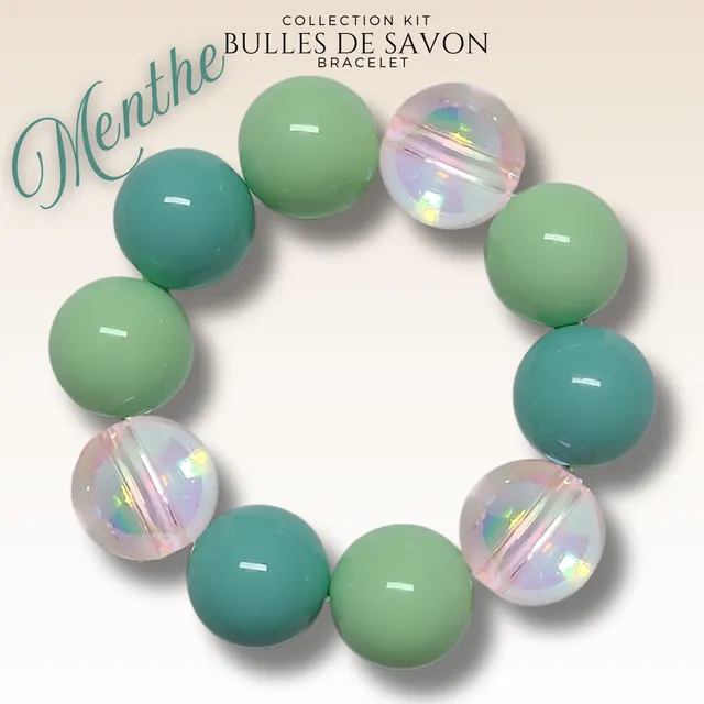 ARTSHOP Guimauve Menthe #14 kit bracelet 20mm vert