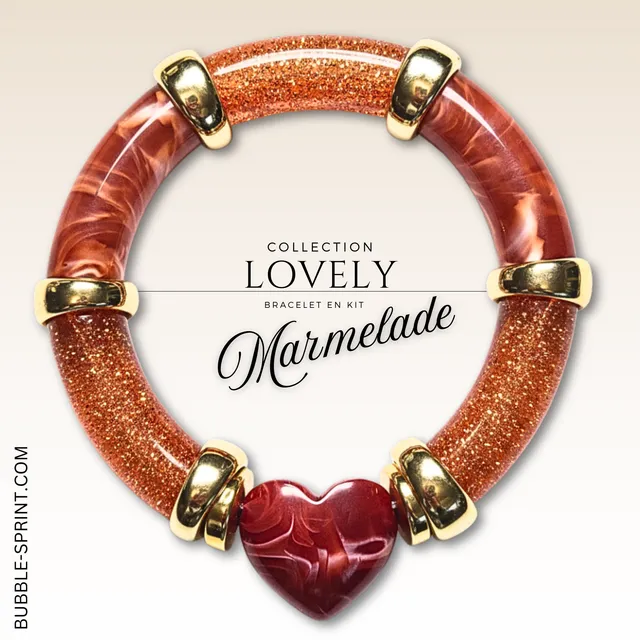 ARTSHOP Bijoux en KITS Lovely kit bracelet marmelade