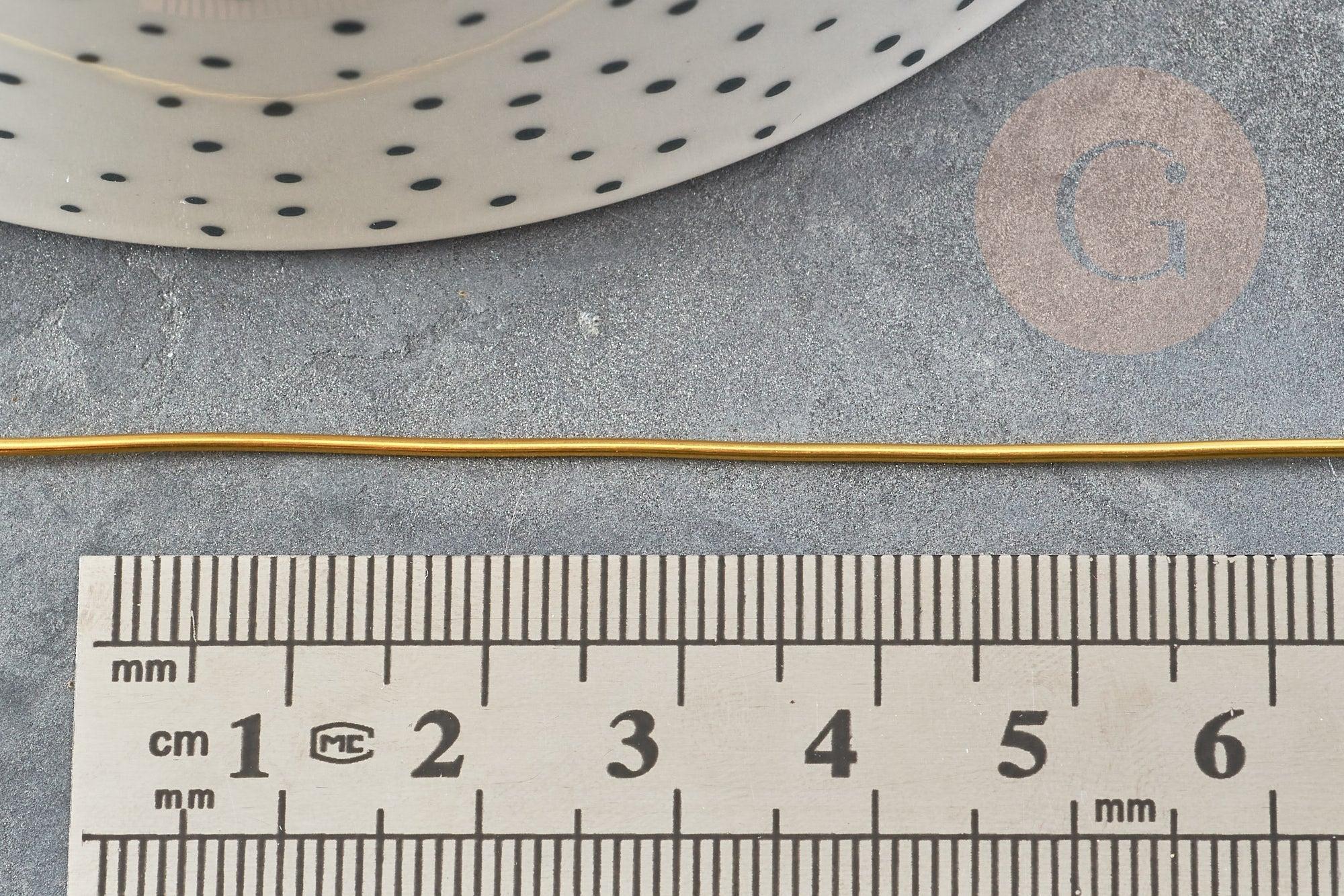 Gingerlily Fil cuivre doré 1mm bobine 2,5m pour bijoux