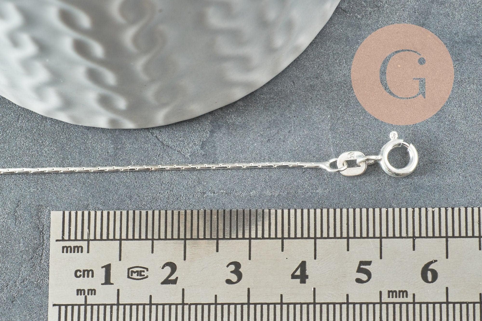 Gingerlily Chaînes cheville G9429 argent 925 22,9cm serpentine