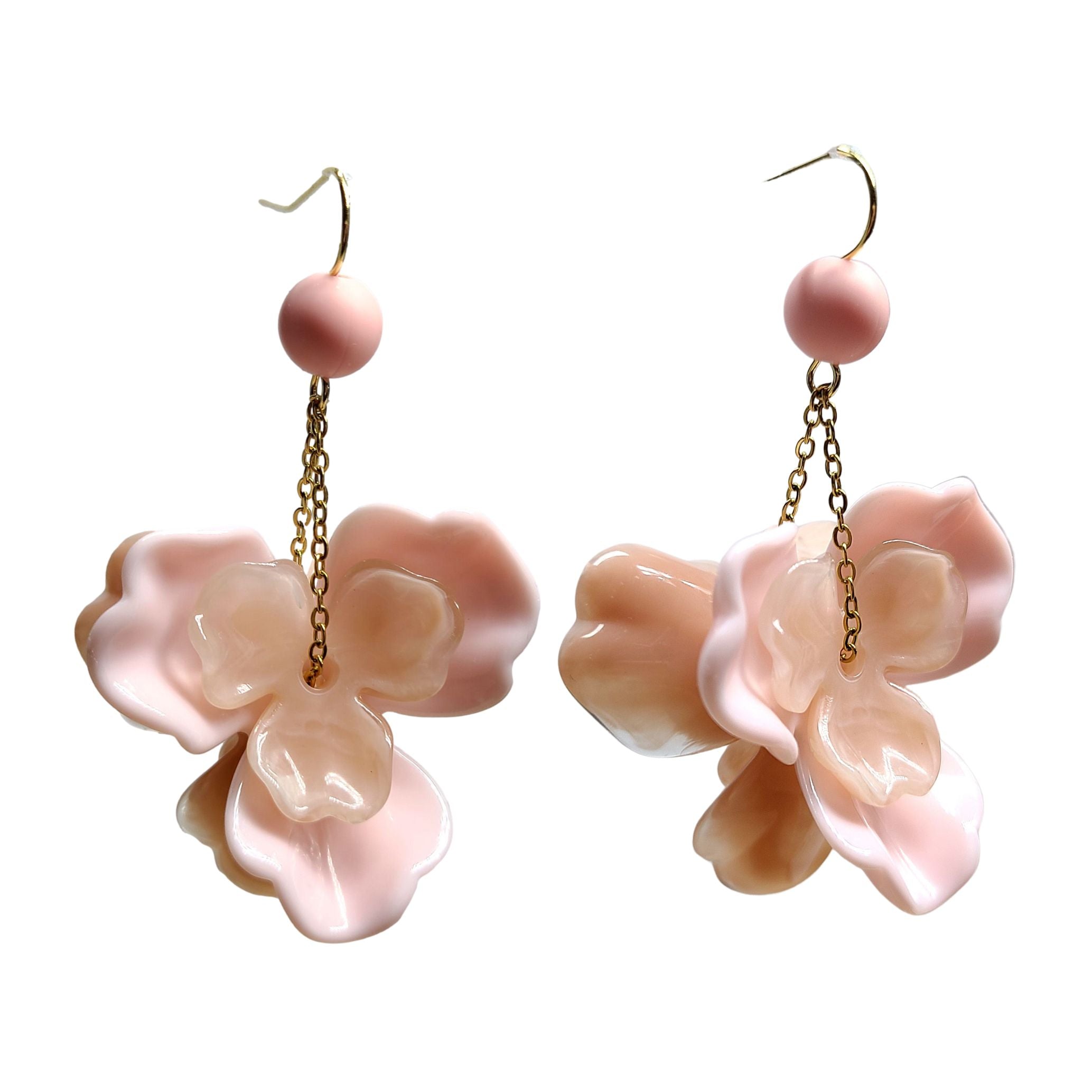 ARTSHOP Flower power 25 fleur orchidée 20MM x1 vert marbré