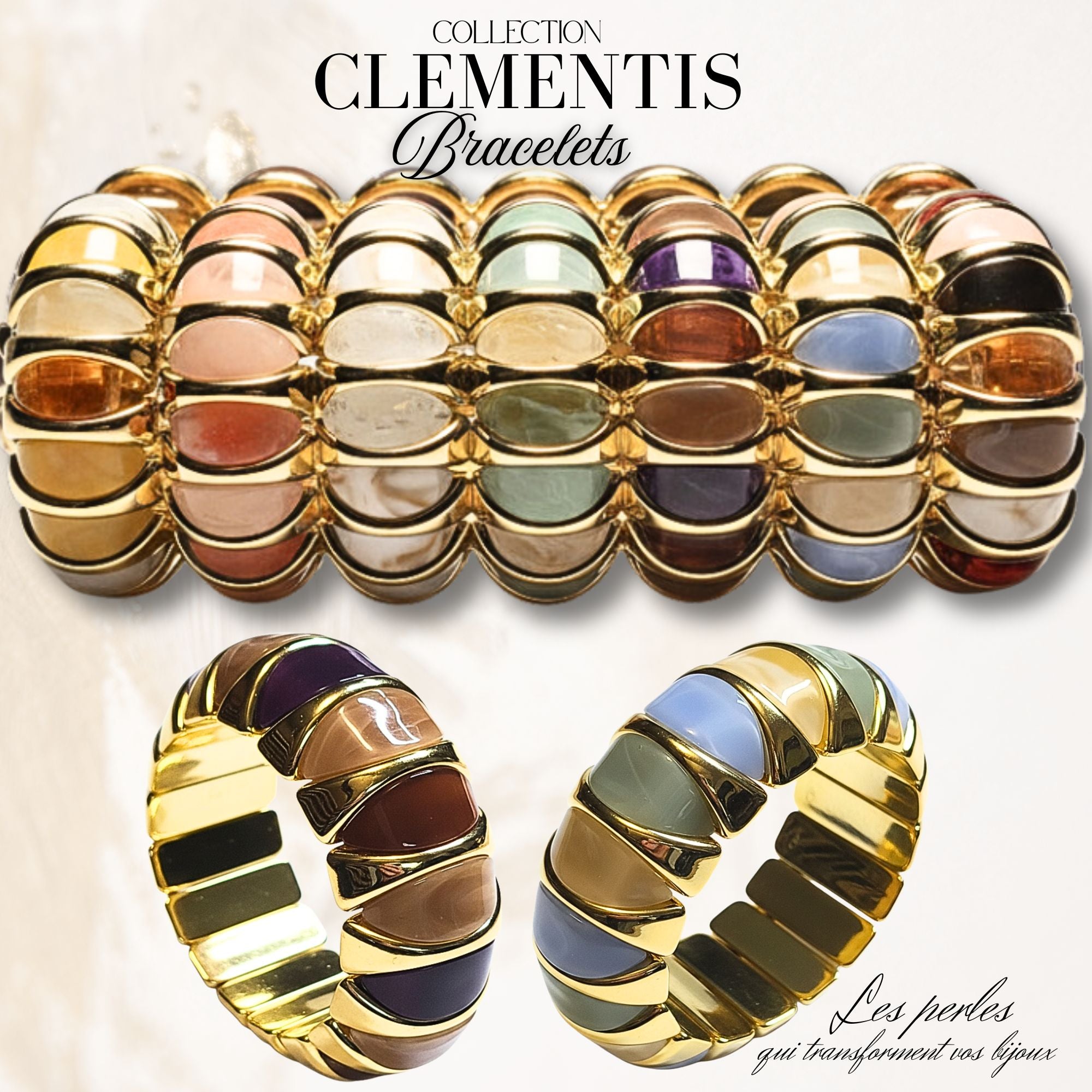 ARTSHOP Bijoux en KITS Clementis Kiwi kit bracelet