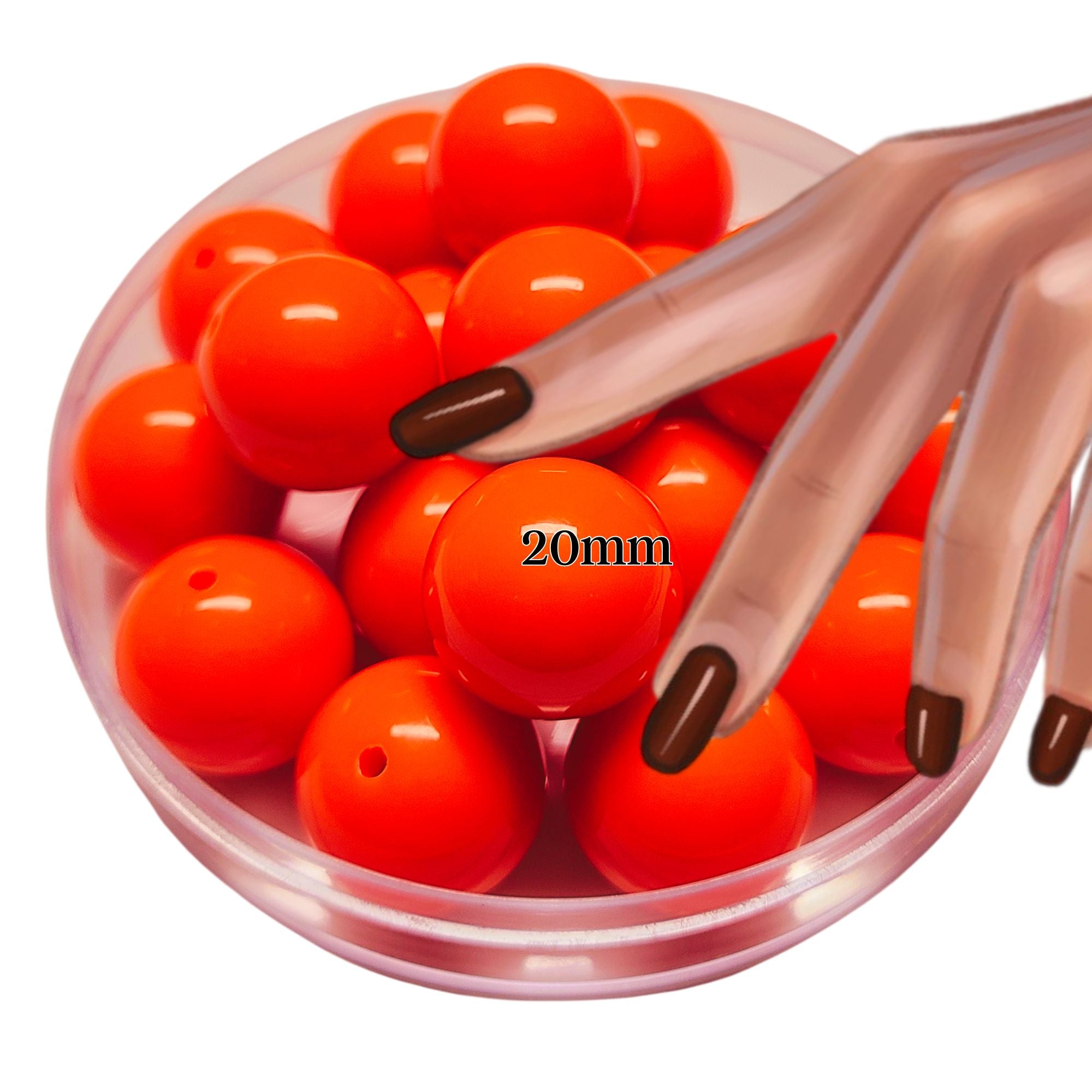 ARTSHOP Boules 20MM 56 boule orange néon x10