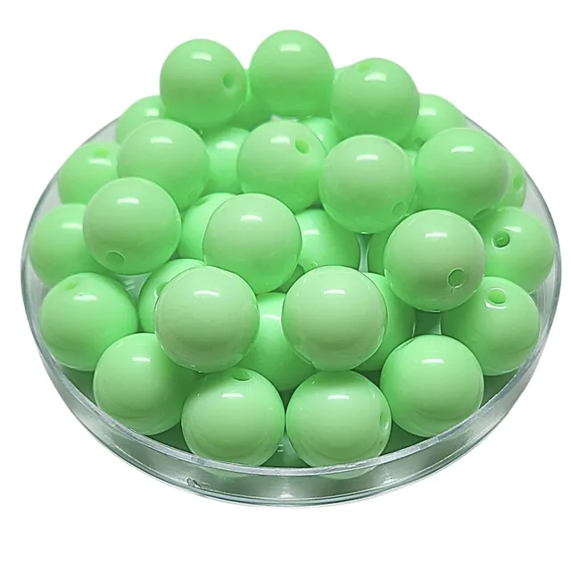 ARTSHOP Boules 16MM 186 perles Vert d'eau brillant x1