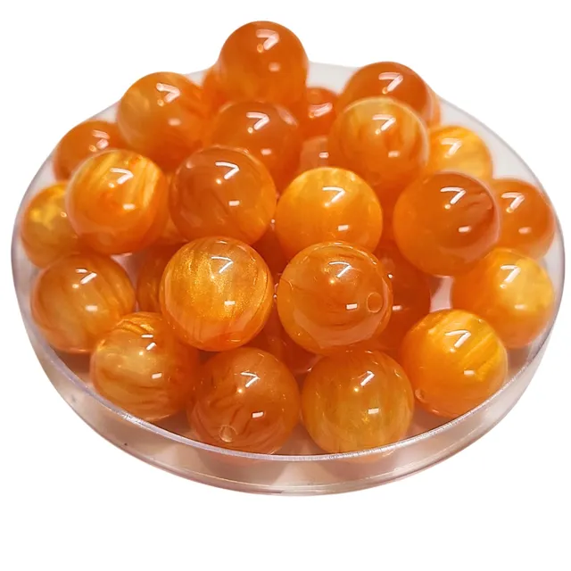 ARTSHOP Boules 347 Mandarine perle 16mm x1 scintillante