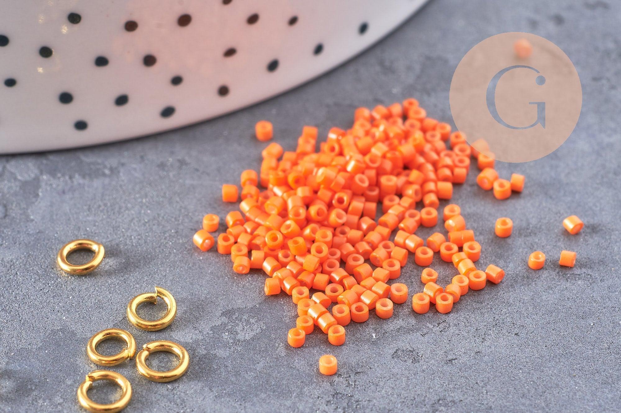 Gingerlily Kits création bijoux kit perles rocaille G9190 jaune-orange