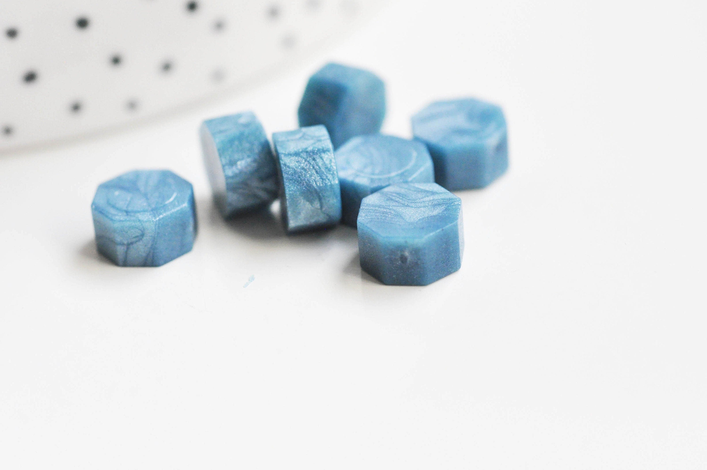 Gingerlily Granulés cire à cacheter cire bleu nacré 100 pcs