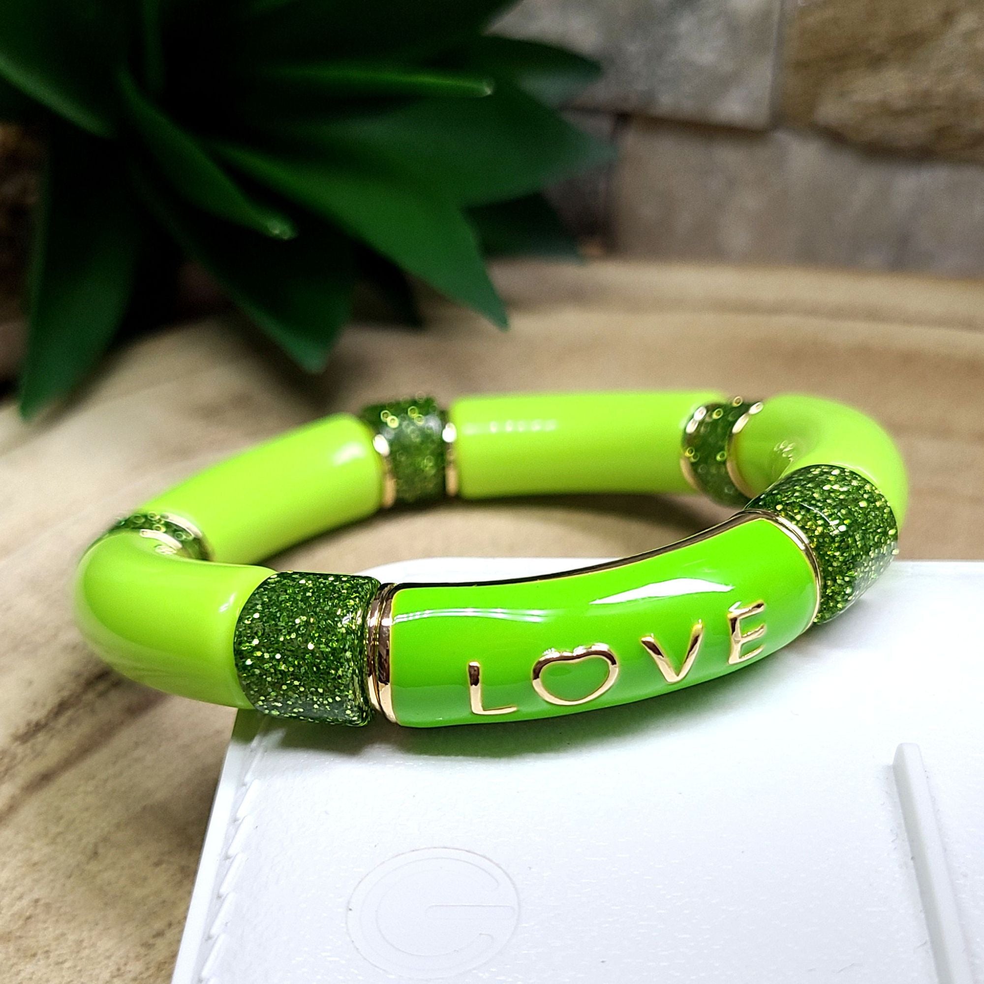 ARTSHOP Strass Émaillés 333 tube love vert anis x1