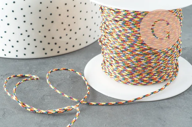 Gingerlily G4183 cordon nylon multicolore 0,8 mm 1 m