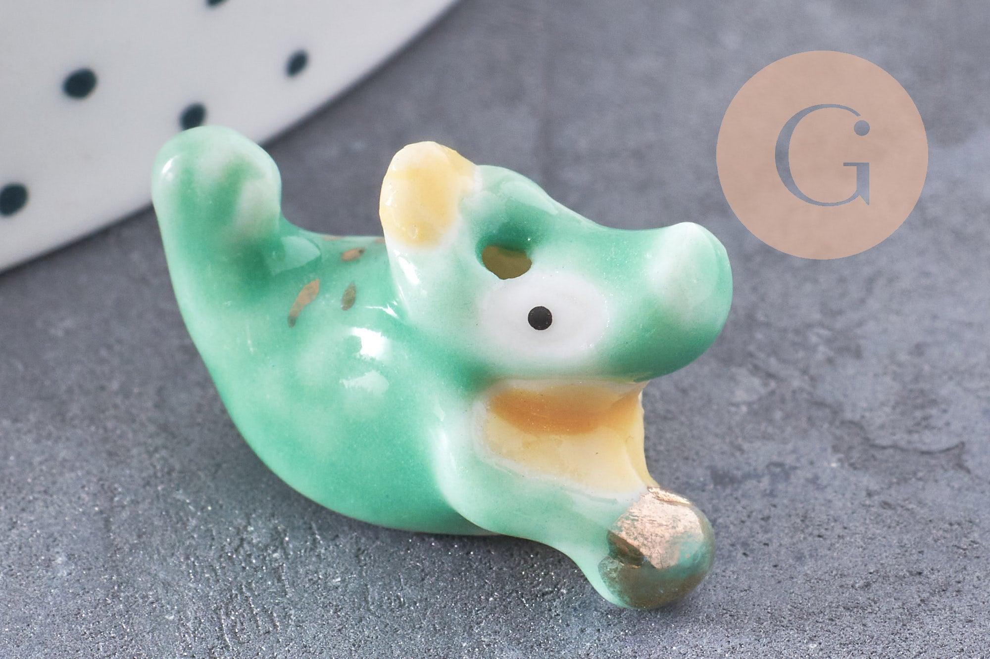 Gingerlily Perles G10243 perle porcelaine animal x1
