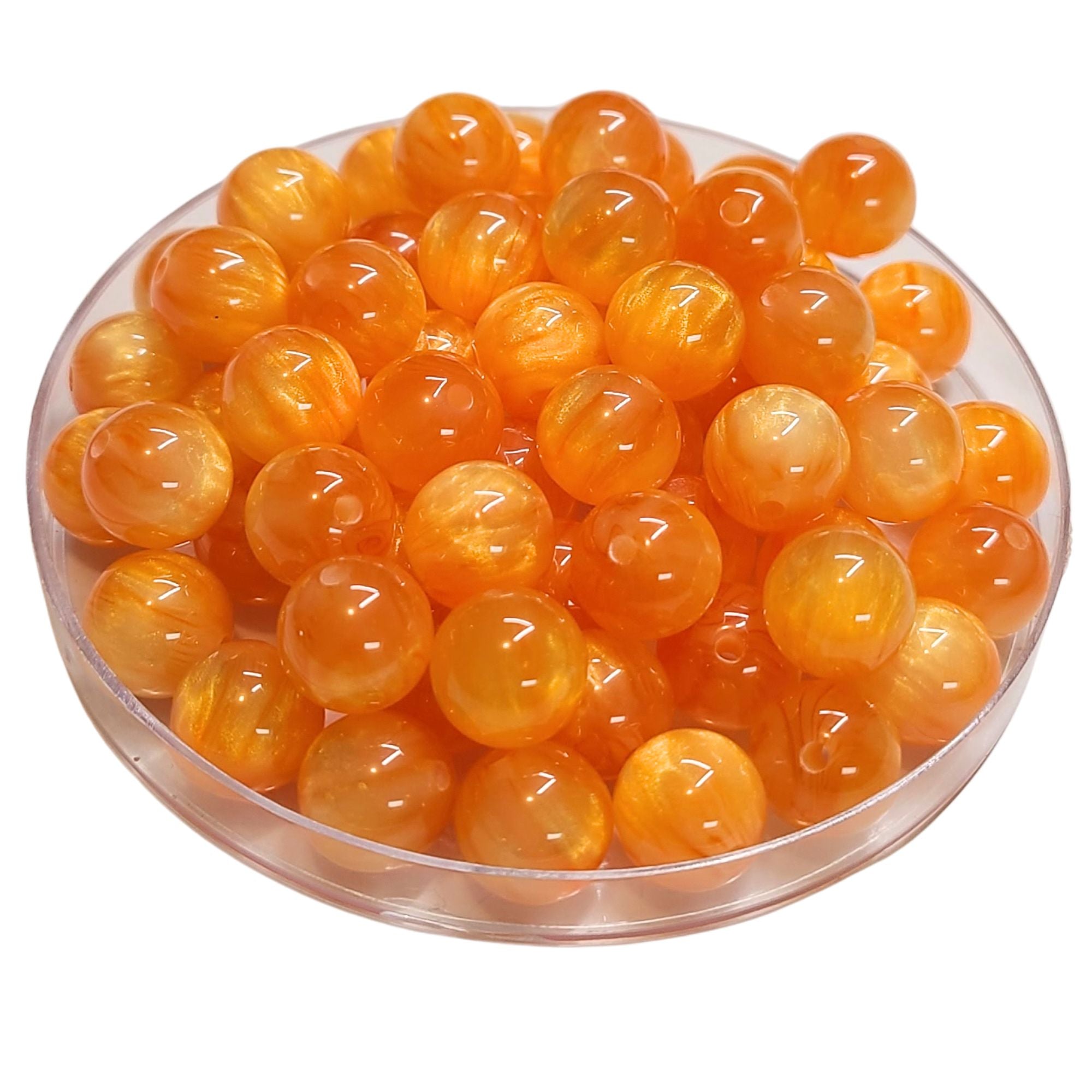 Artshop Boules 12MM Mandarine Scintillante x20 Boules