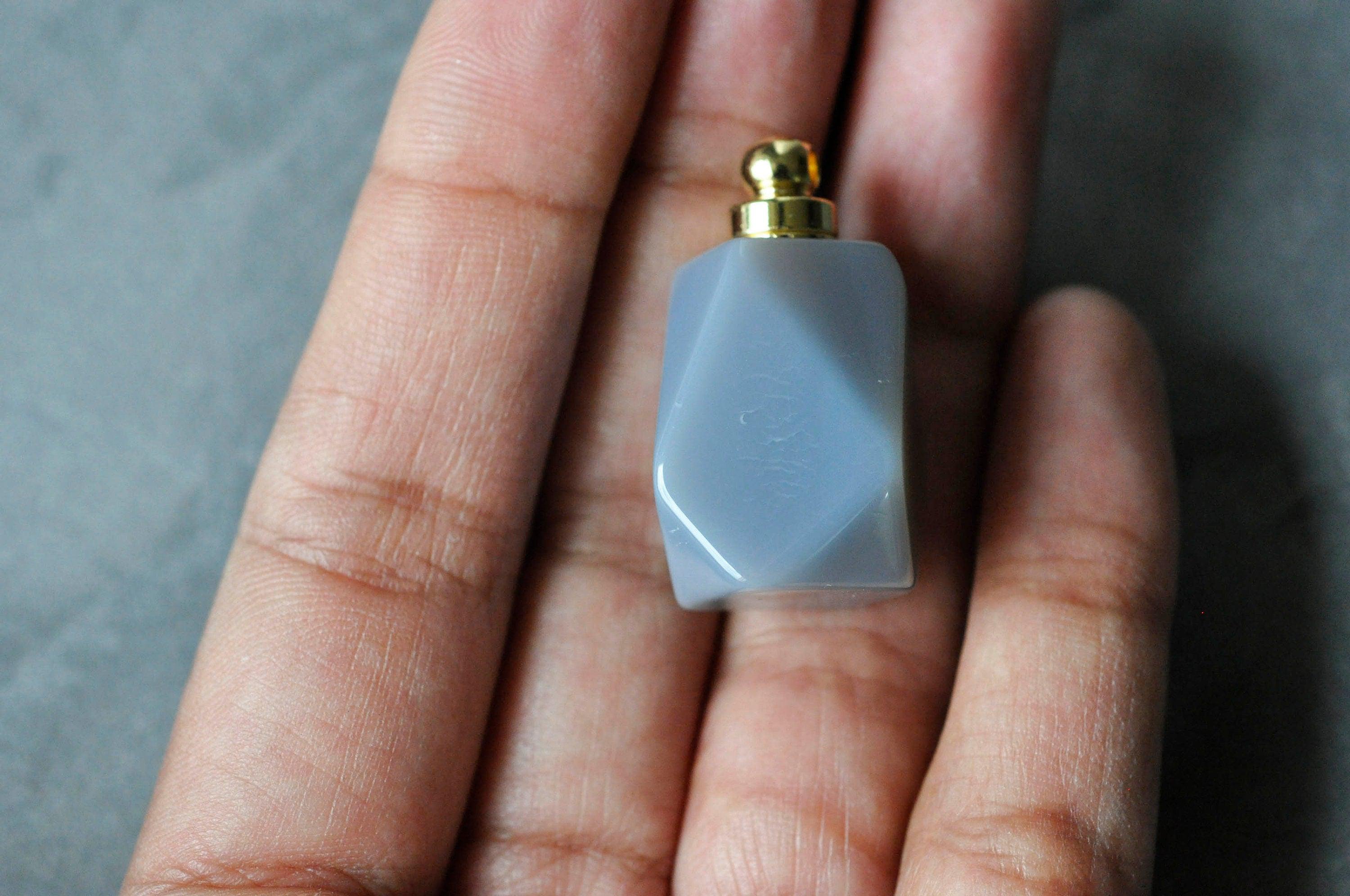 Gingerlily Pendentif bouteille parfum pierre 33mm x1