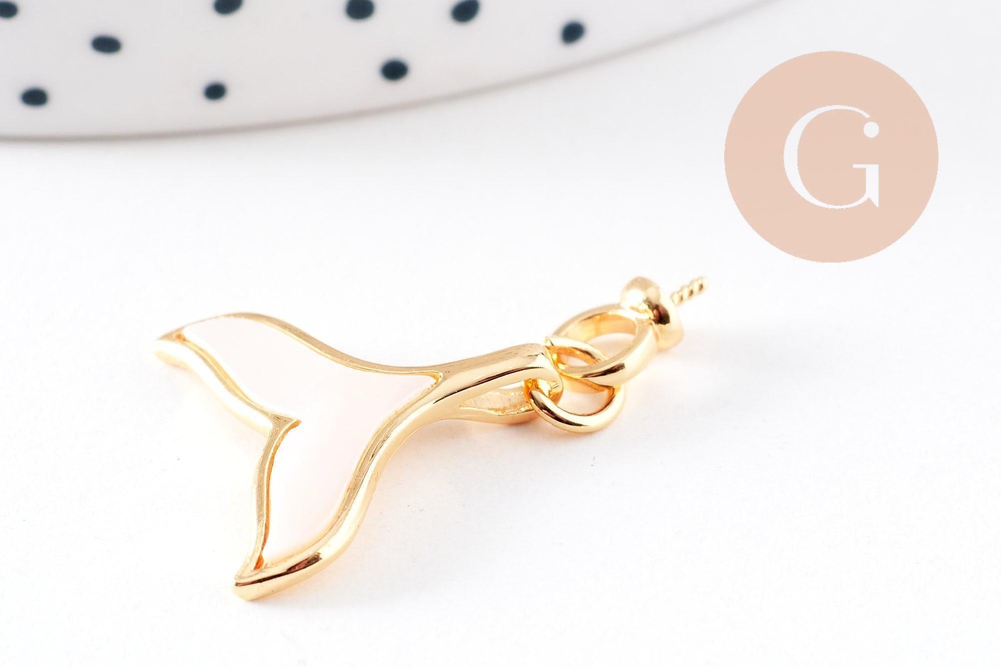 Gingerlily Pendentifs queue de poisson pendentif nacré 21mm