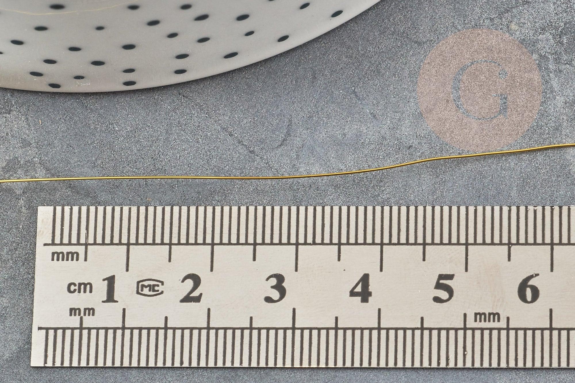 Gingerlily Cordons Fils DIY fil cuivre doré G9376 0,3mm 20m
