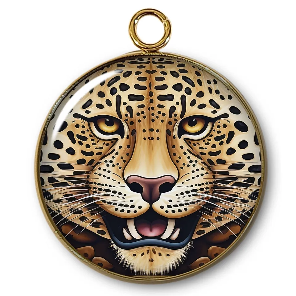ARTSHOP Pendentifs 39 Intemporel pendentif léopard x1