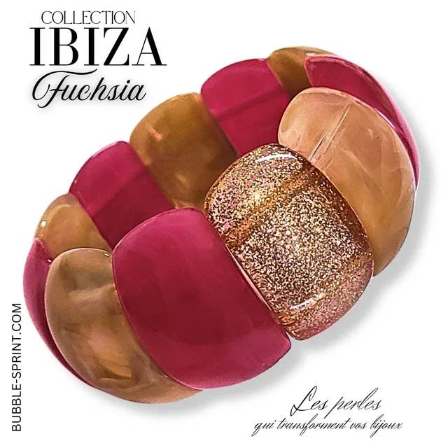ARTSHOP Prêts-à-porter IBIZA Bracelet fuchsia Kit