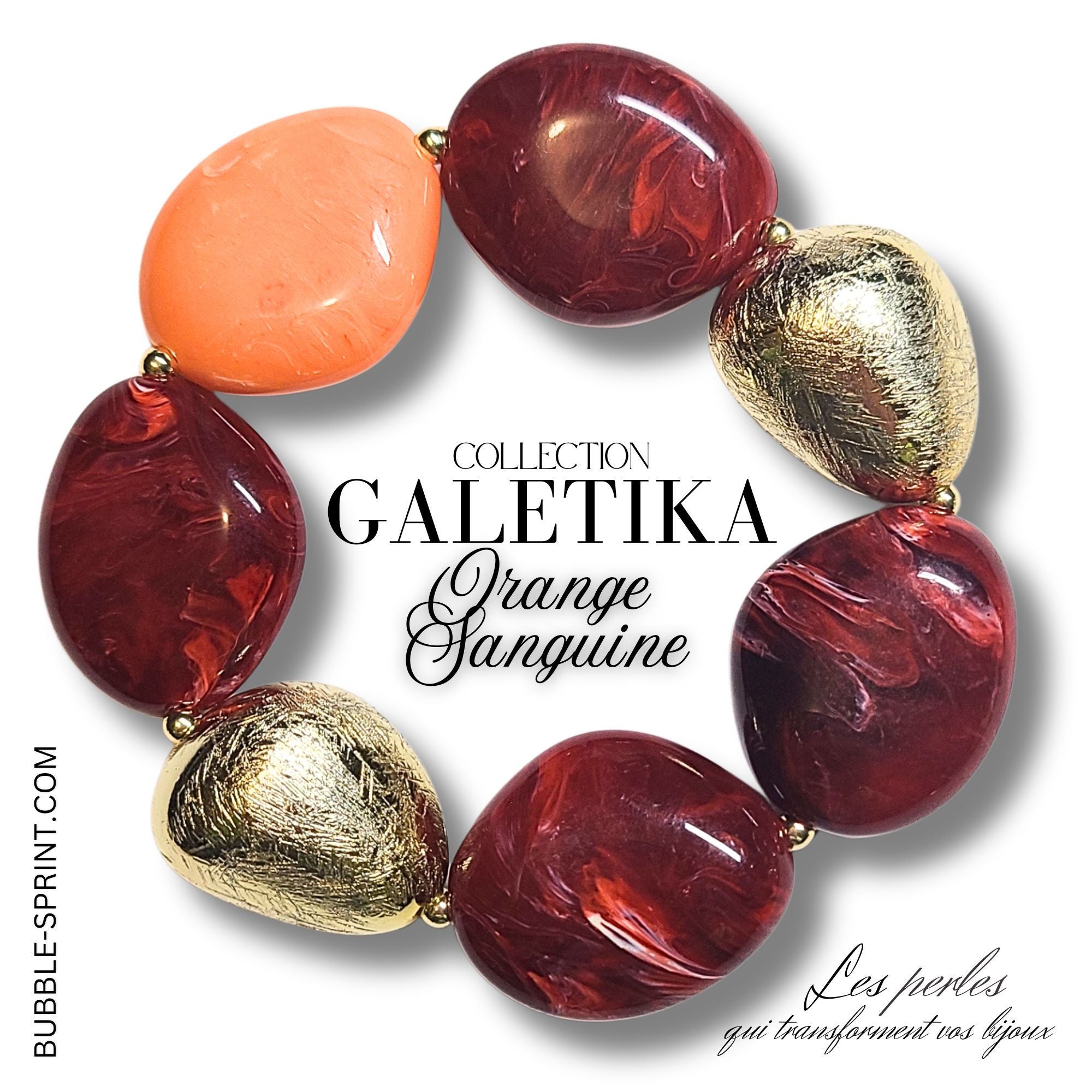 ARTSHOP Galetika kit bracelet orange sanguine