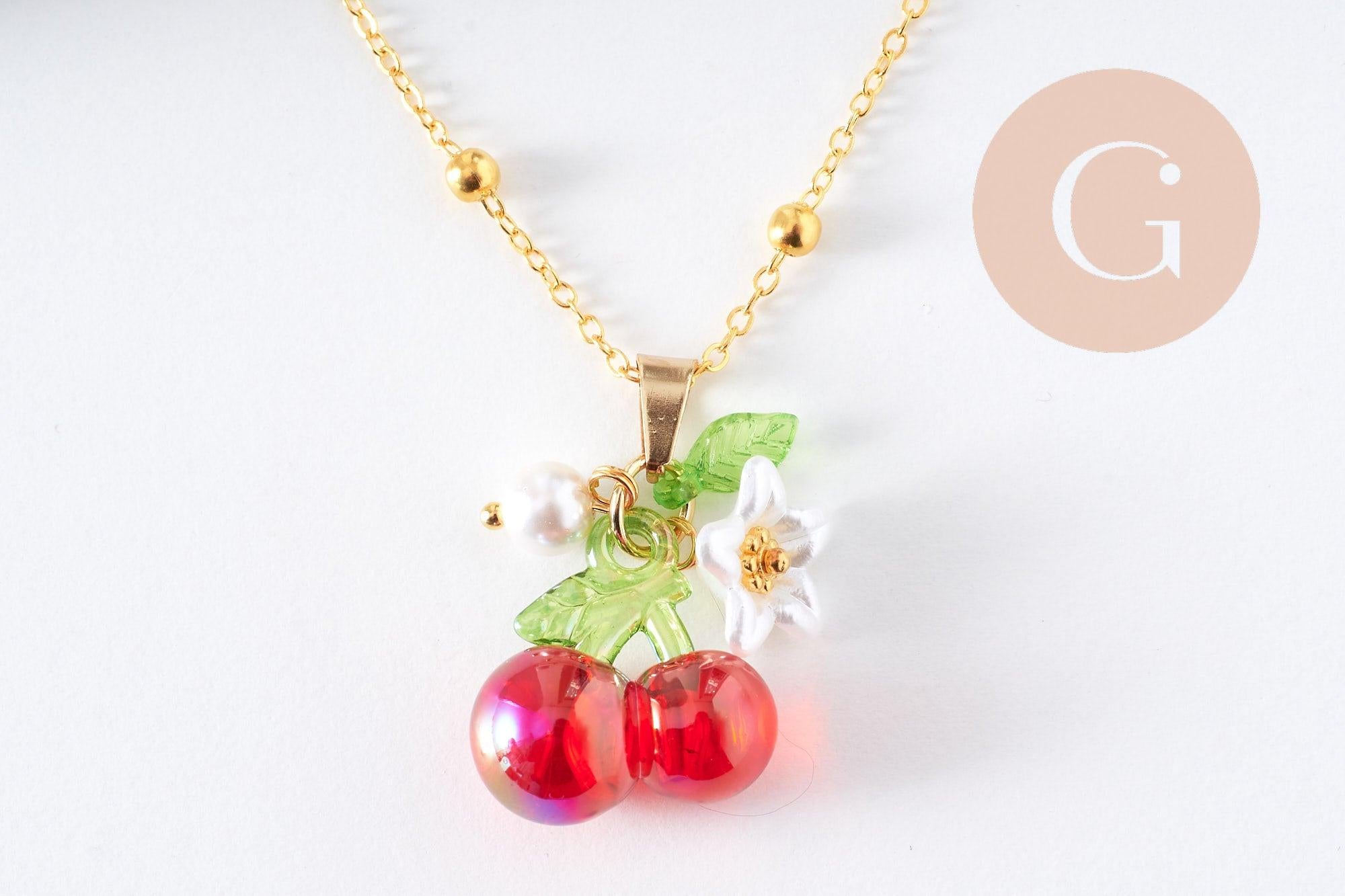 Gingerlily G10279 pendentif fruit résine doré 44,9mm