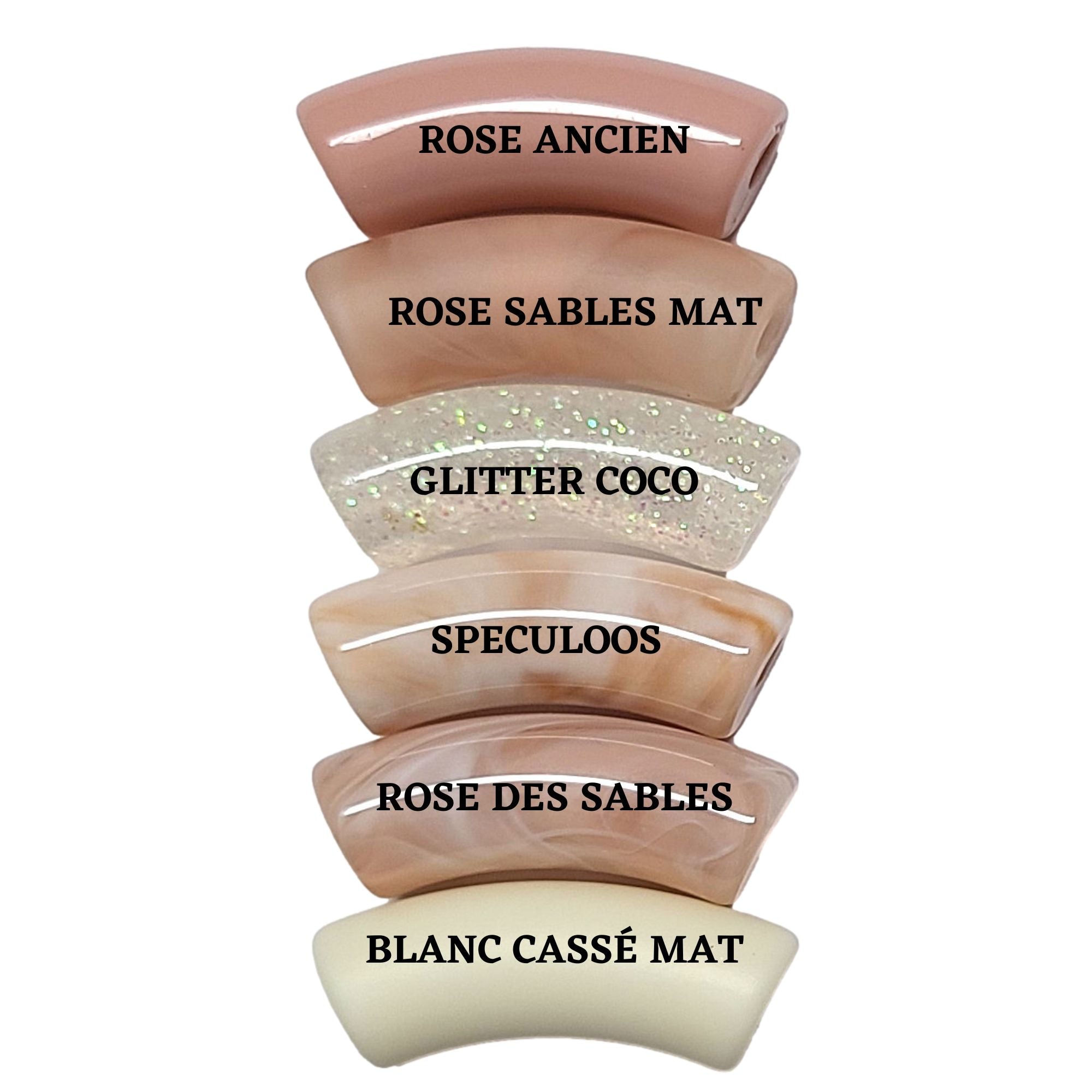 ARTSHOP Camaieux 123 lot 6 tubes incurvés rose 12MM