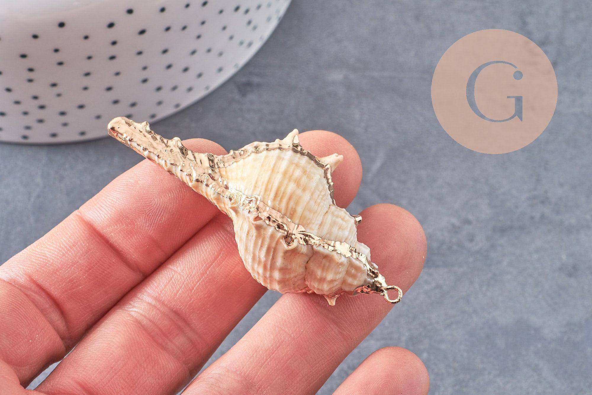 Gingerlily Pendentif coquillage G6465 pendentif doré 50-64 mm