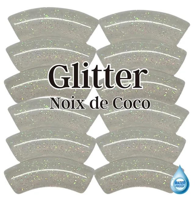 ARTSHOP Tubes Glitters 312 perles tubes coco 12mm x6