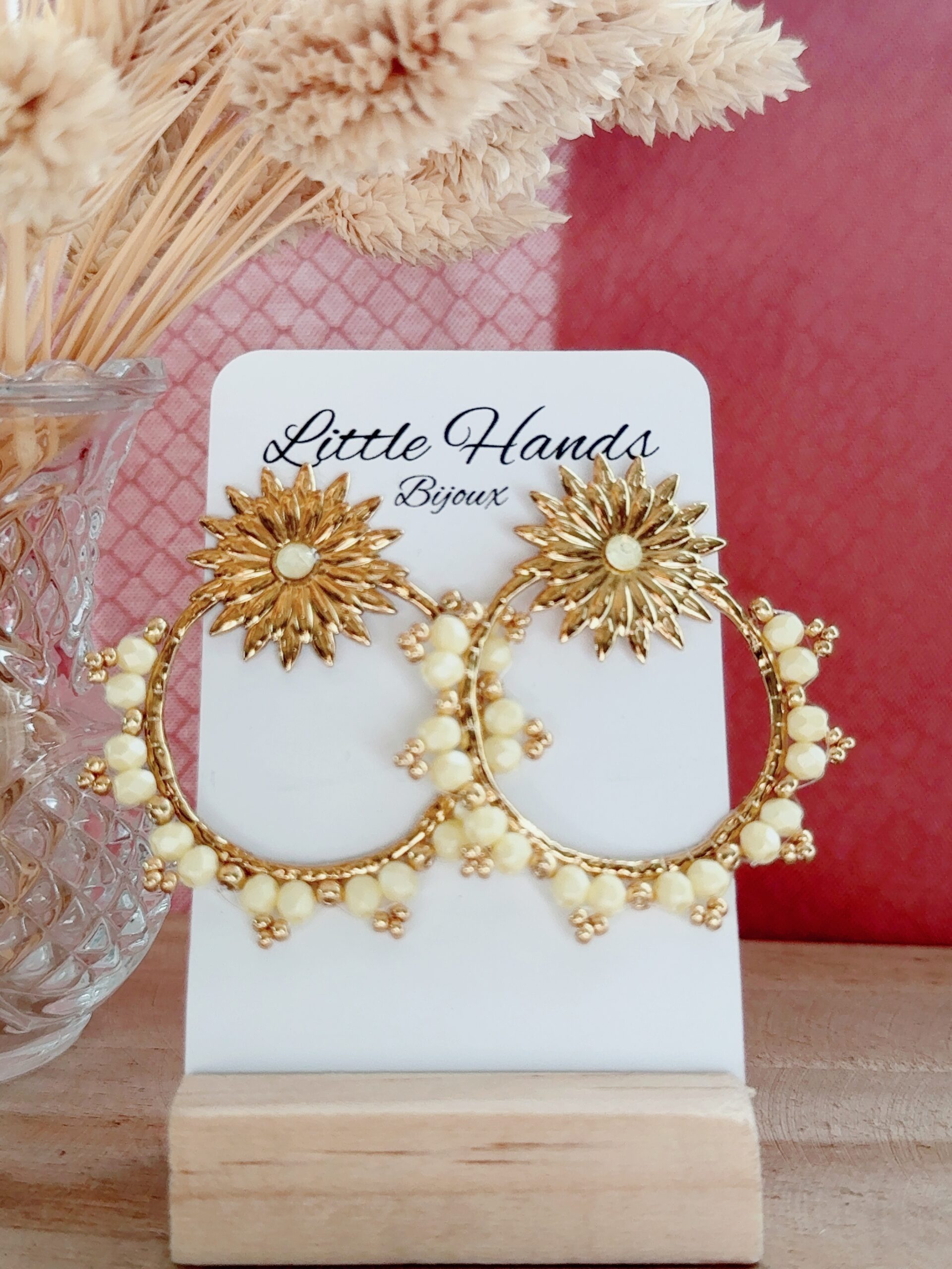 Little Hands Bijoux LUZIA boucles d'oreilles jaune fantaisie