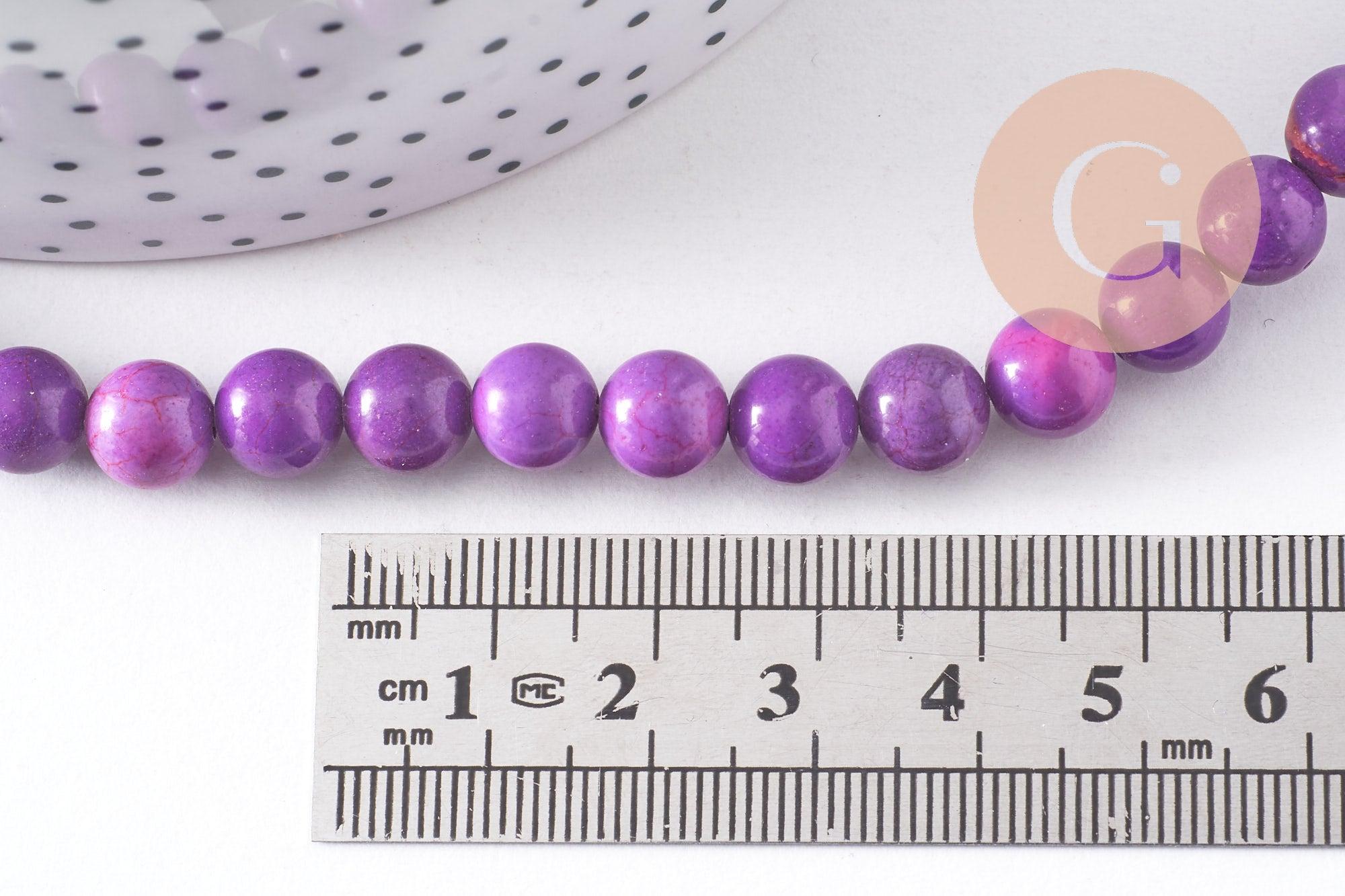 Gingerlily howlite turquoise G8192 perles pierre 12-18mm x5