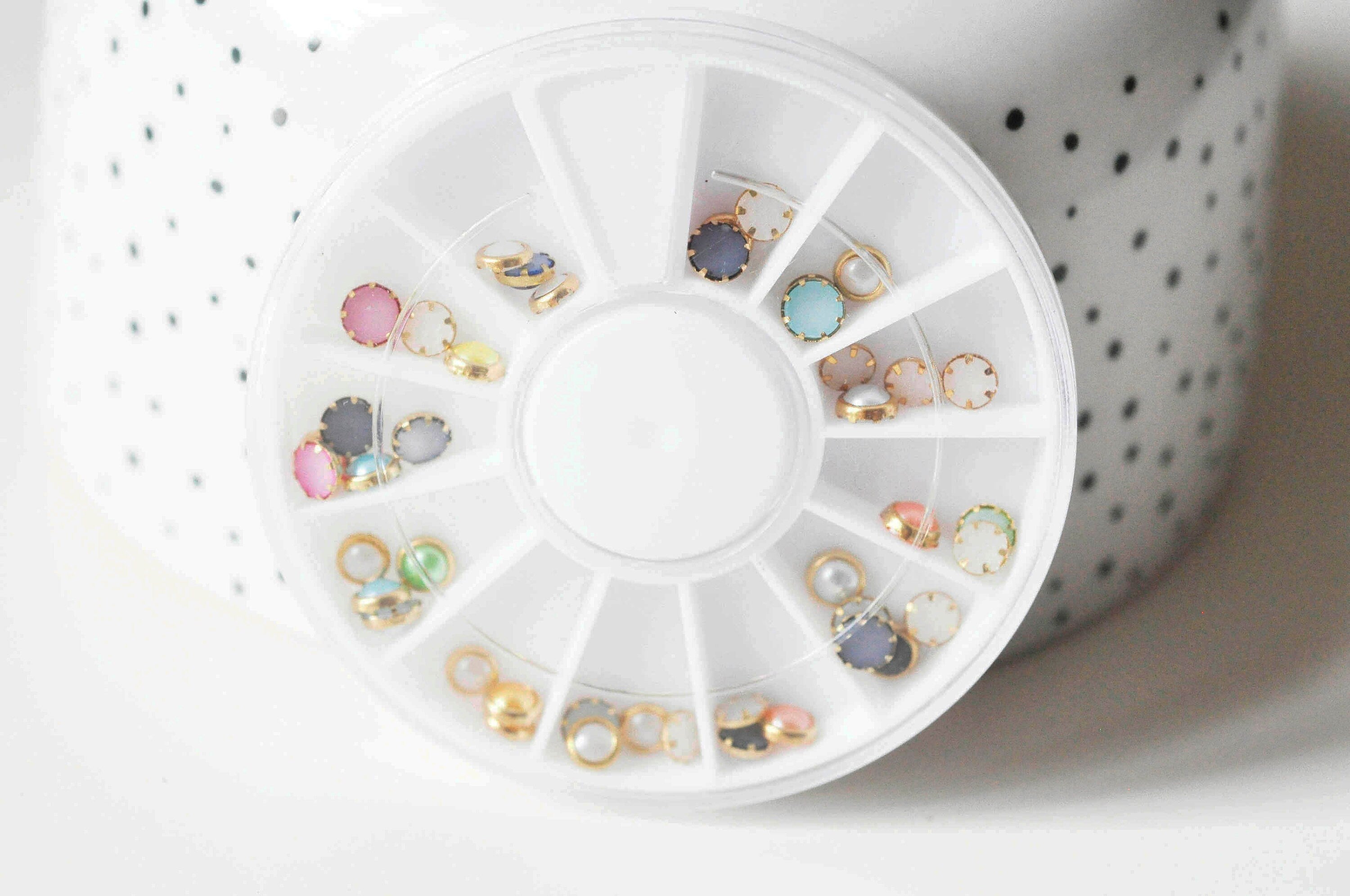 Gingerlily Pendentifs Charms à Coller Zamac Doré 4-5mm Boîte