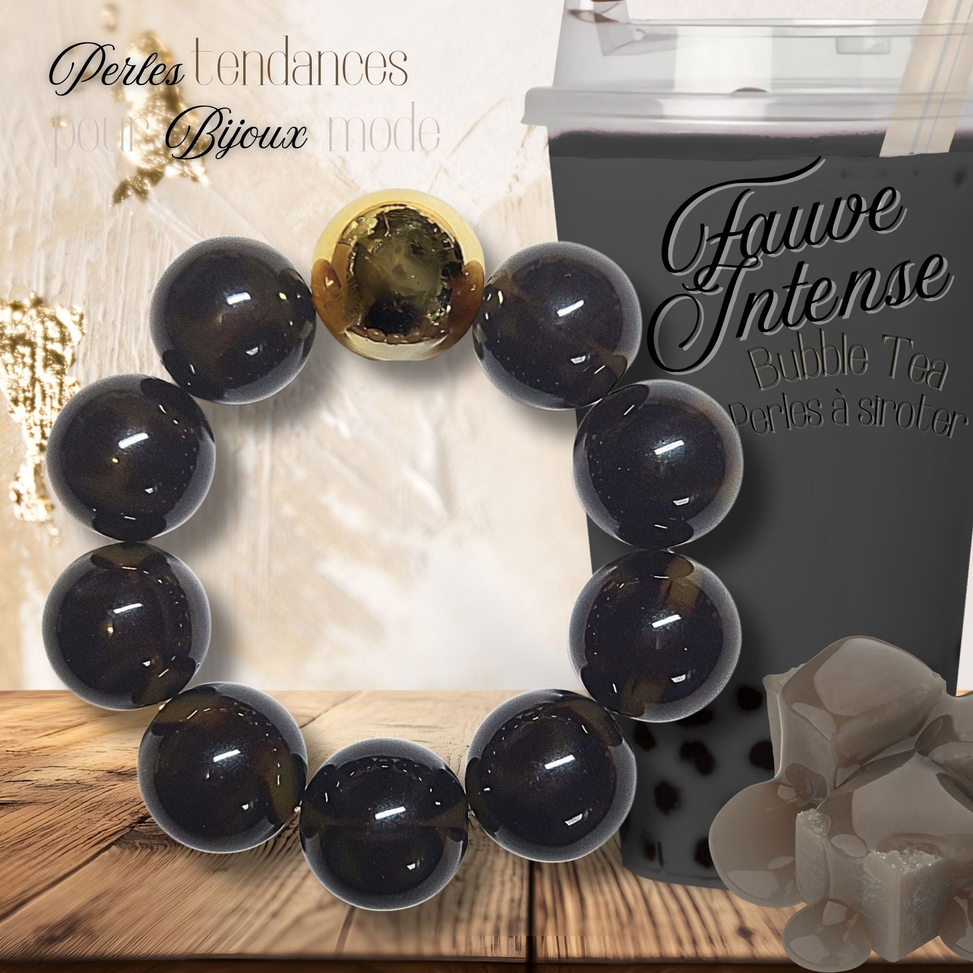 ARTSHOP Boules 228 Fauve Intense 20MM perle x1