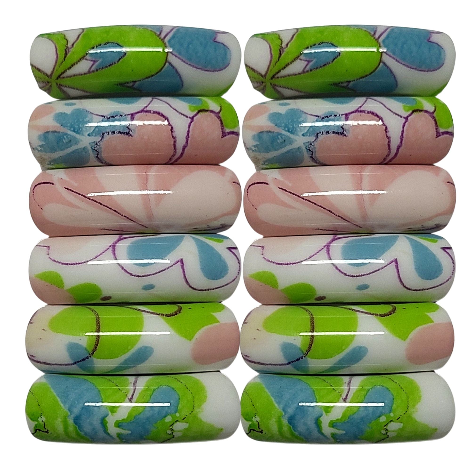 ARTSHOP Tubes DESIGN 1001 tube incurvé fleurs 12MM x6